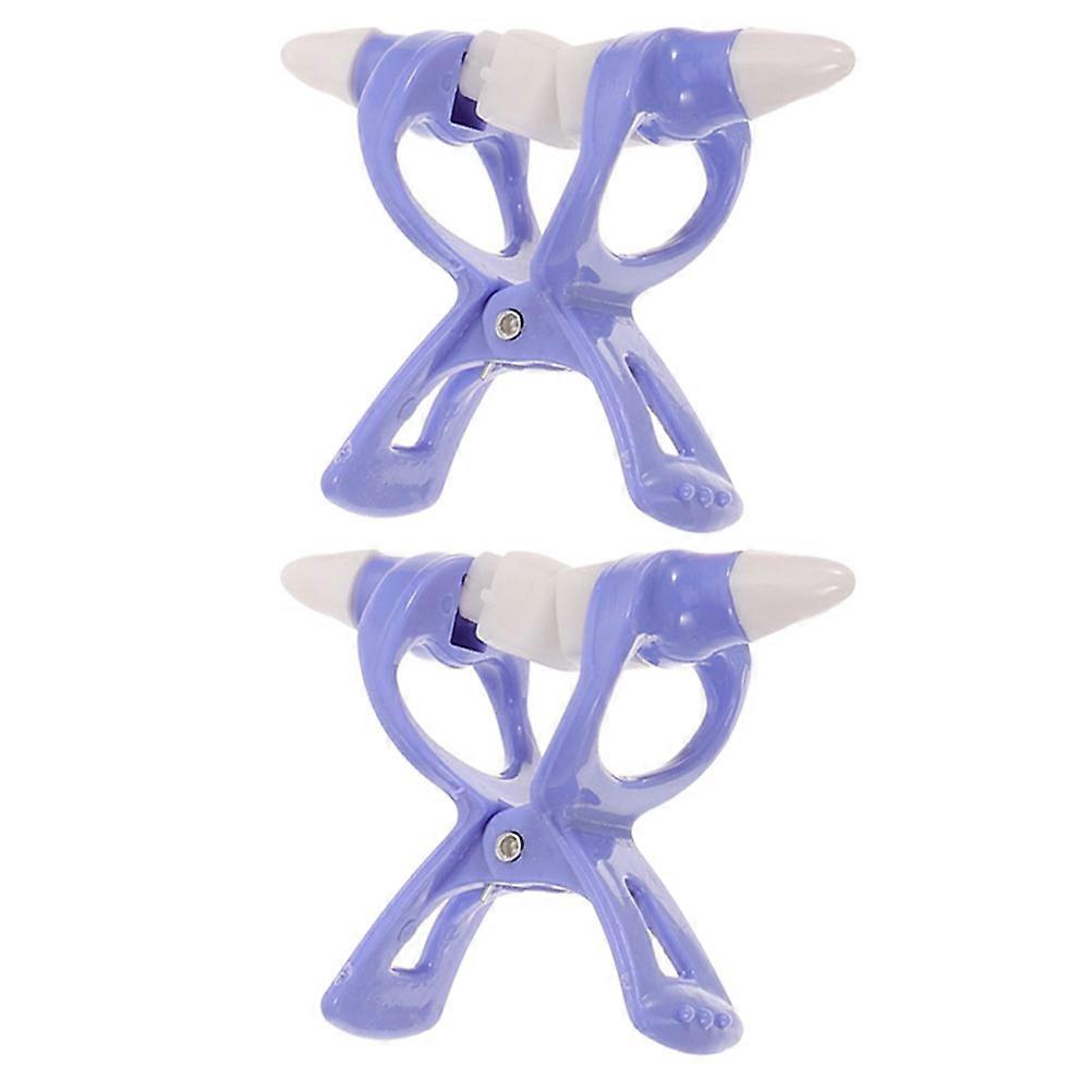 Nose Shaper Nose Lifting Clip 2Pcs Plastic Tool for Home Use Sky-Blue