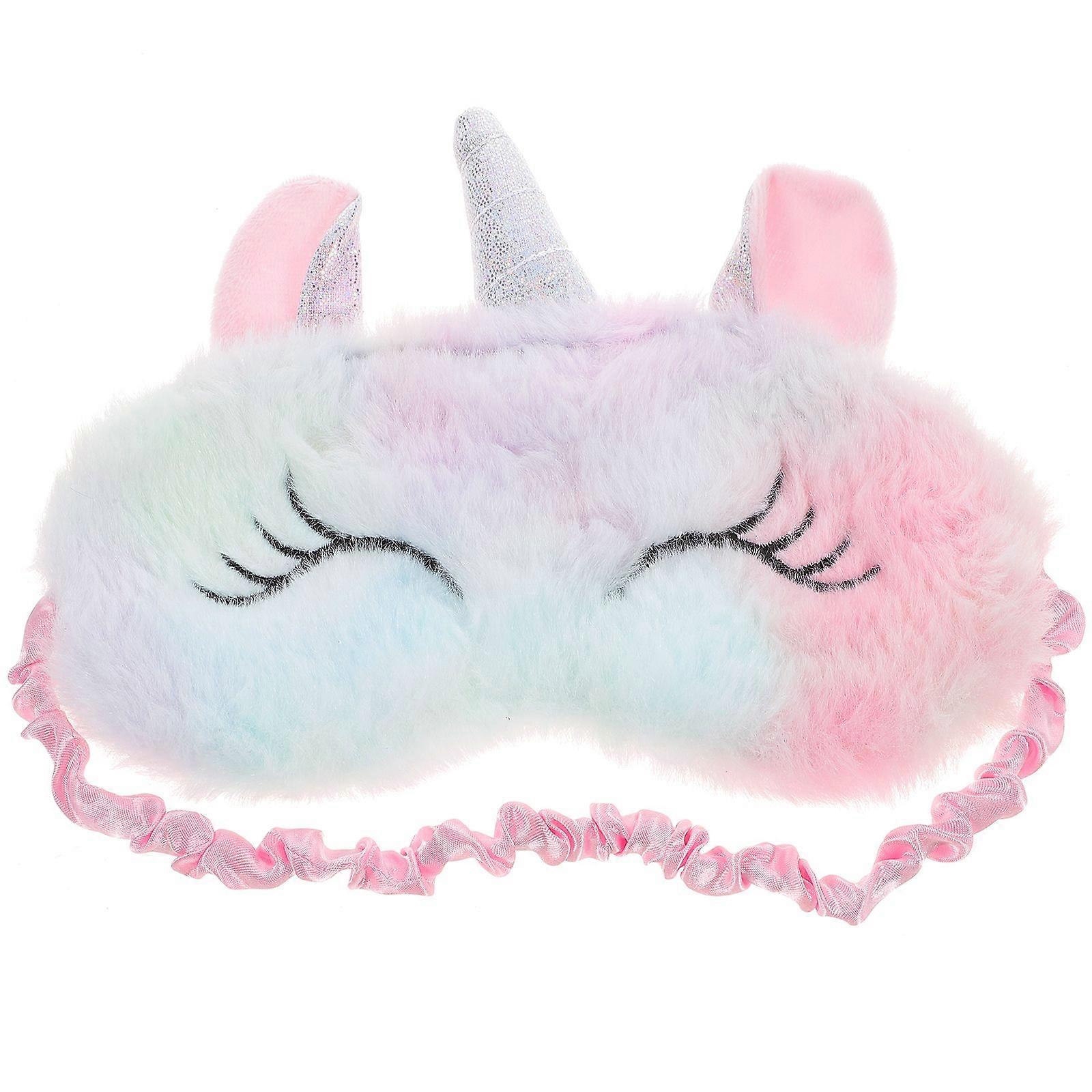 Plush Patch Shading Eye Patch Cartoon Animal Eye Patch Sleeping Eye Patch (Pink)