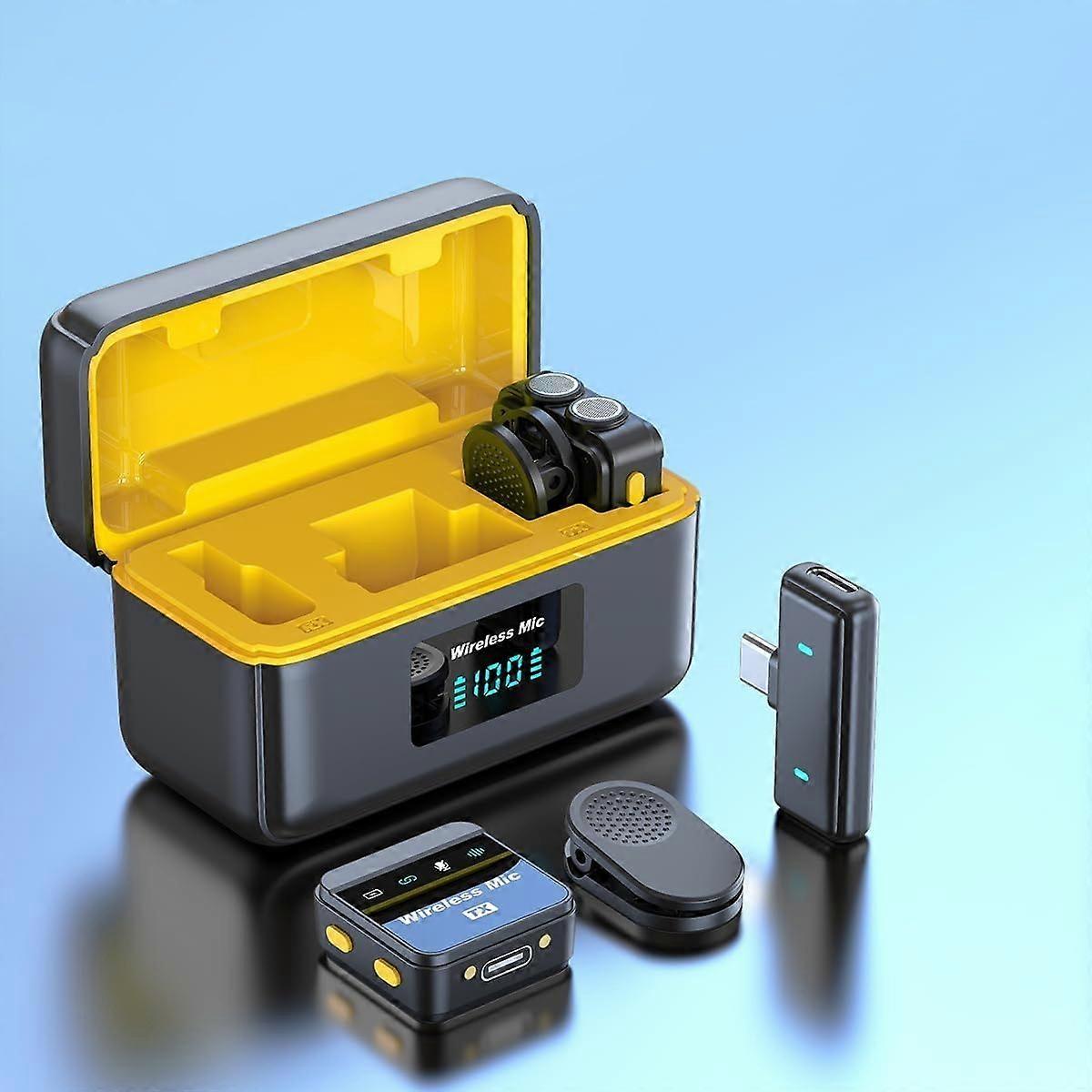 Mini Bluetooth Clip Lapel Microphone Wireless Lavalier Microphone, Wireless Lavalier Mic