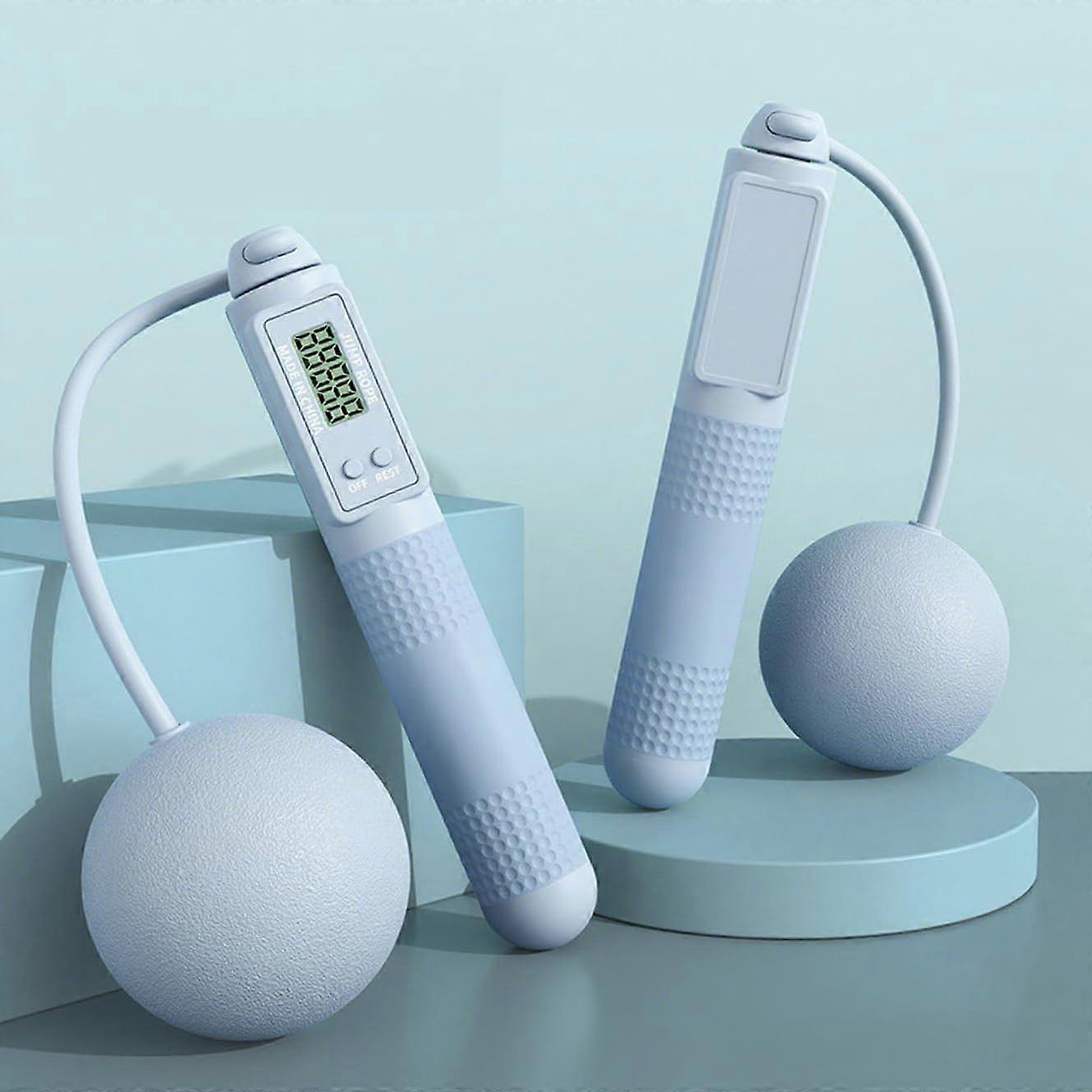 Wireless Jump Rope with Ball, Adjustable Jump Rope for Adults, Fitness and Training, Perfect