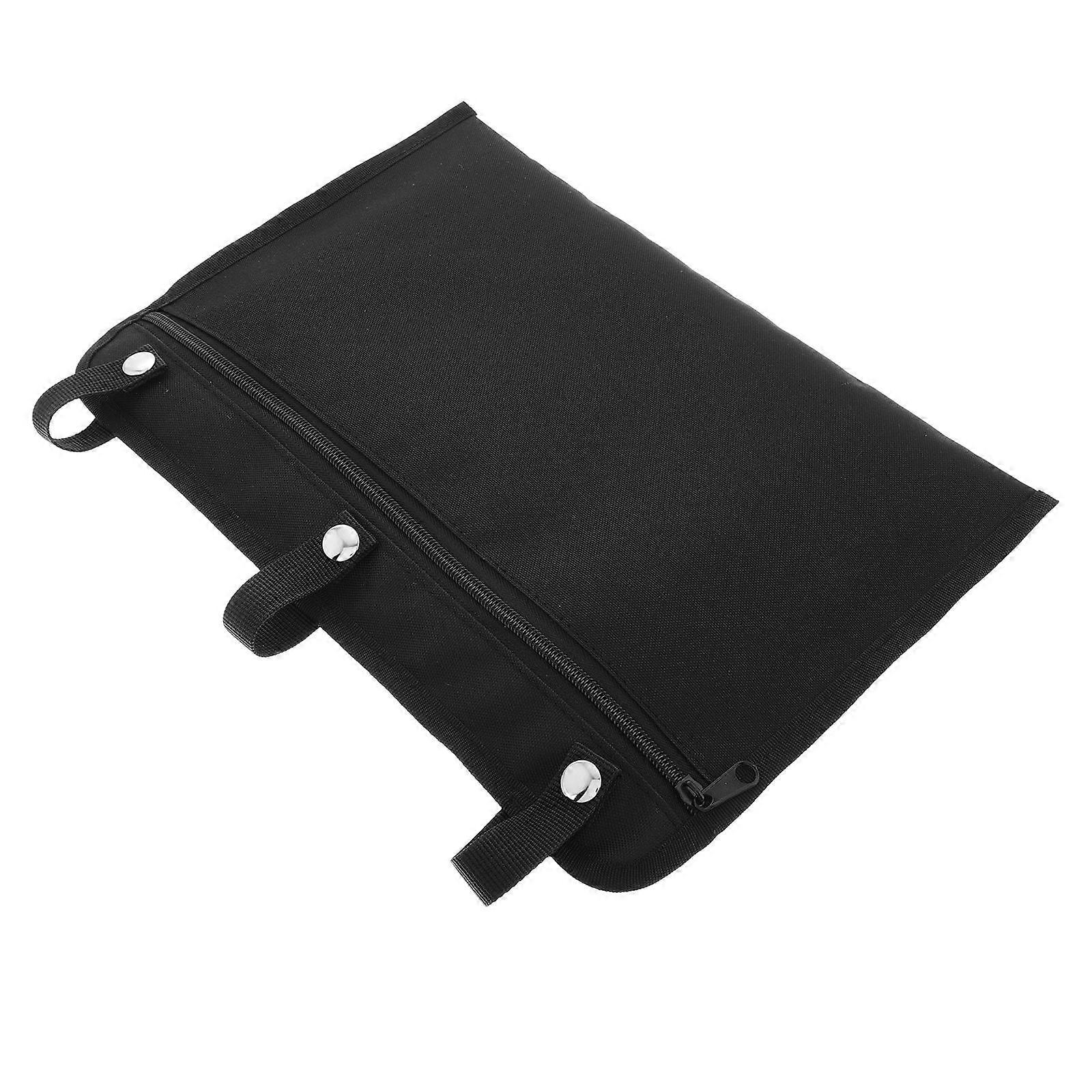 Travel Hidden Pocket Bag for Storage Use with Multi-Functional Hanger Black