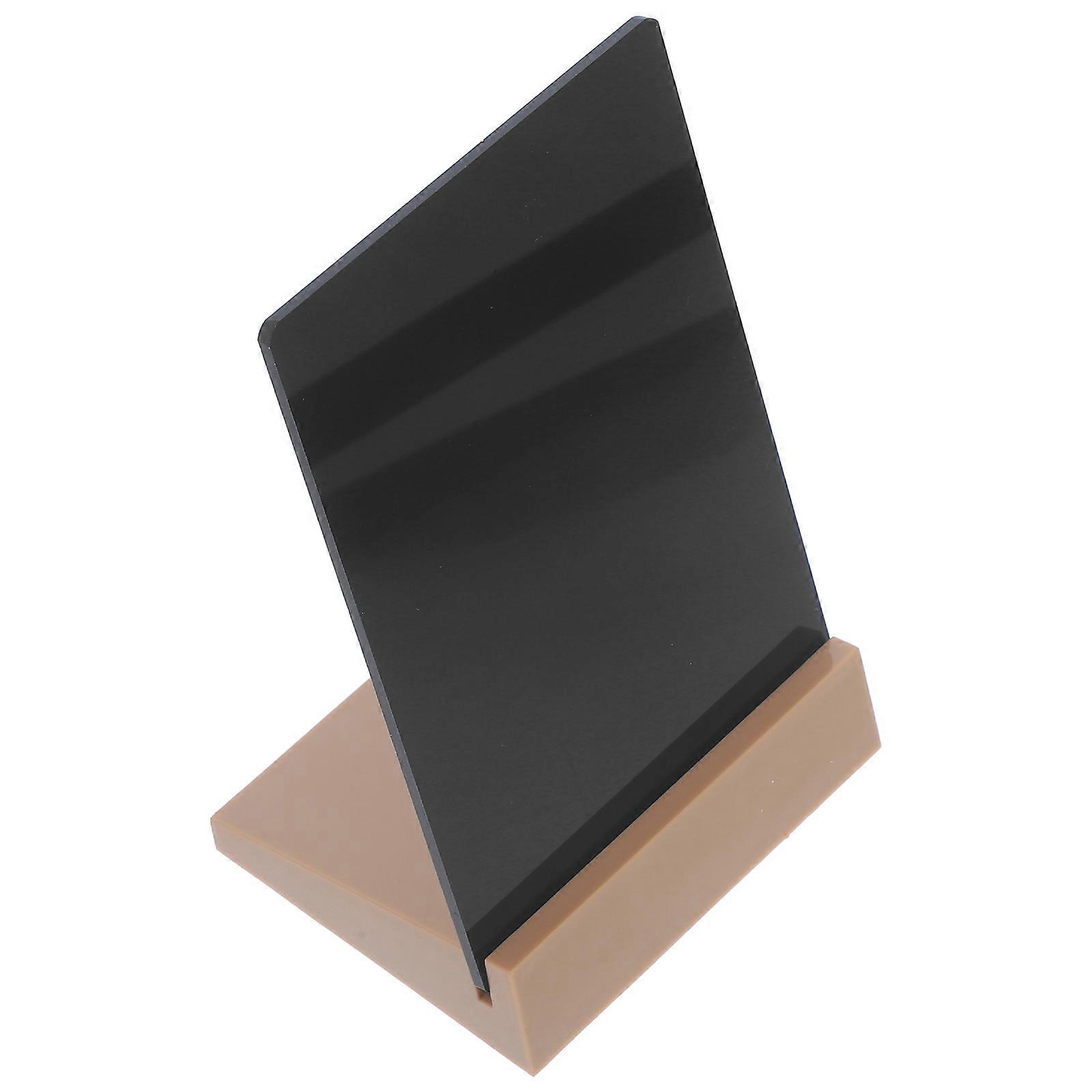 Table Top Chalkboard Message Board Signs Rectangular Shape Smooth Edges Design Abs Material For Buffet Home Office 1Pack