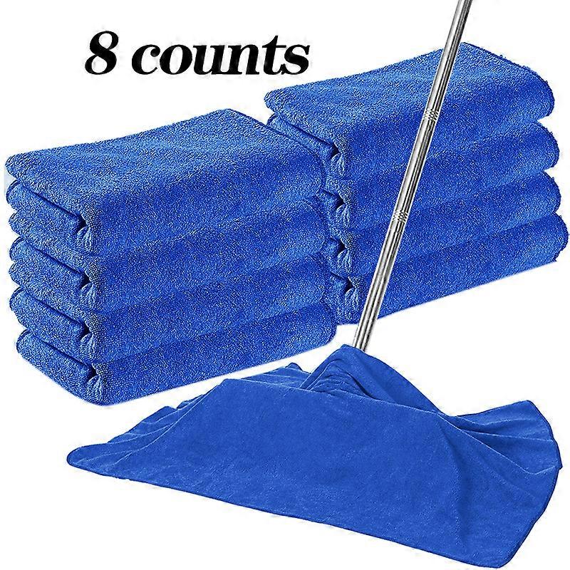 8pcs Large Microfiber Cleaning Cloths - High Absorbency, Reusable Multi-Purpose Towels for Floors, Kitchen, Windows, and More