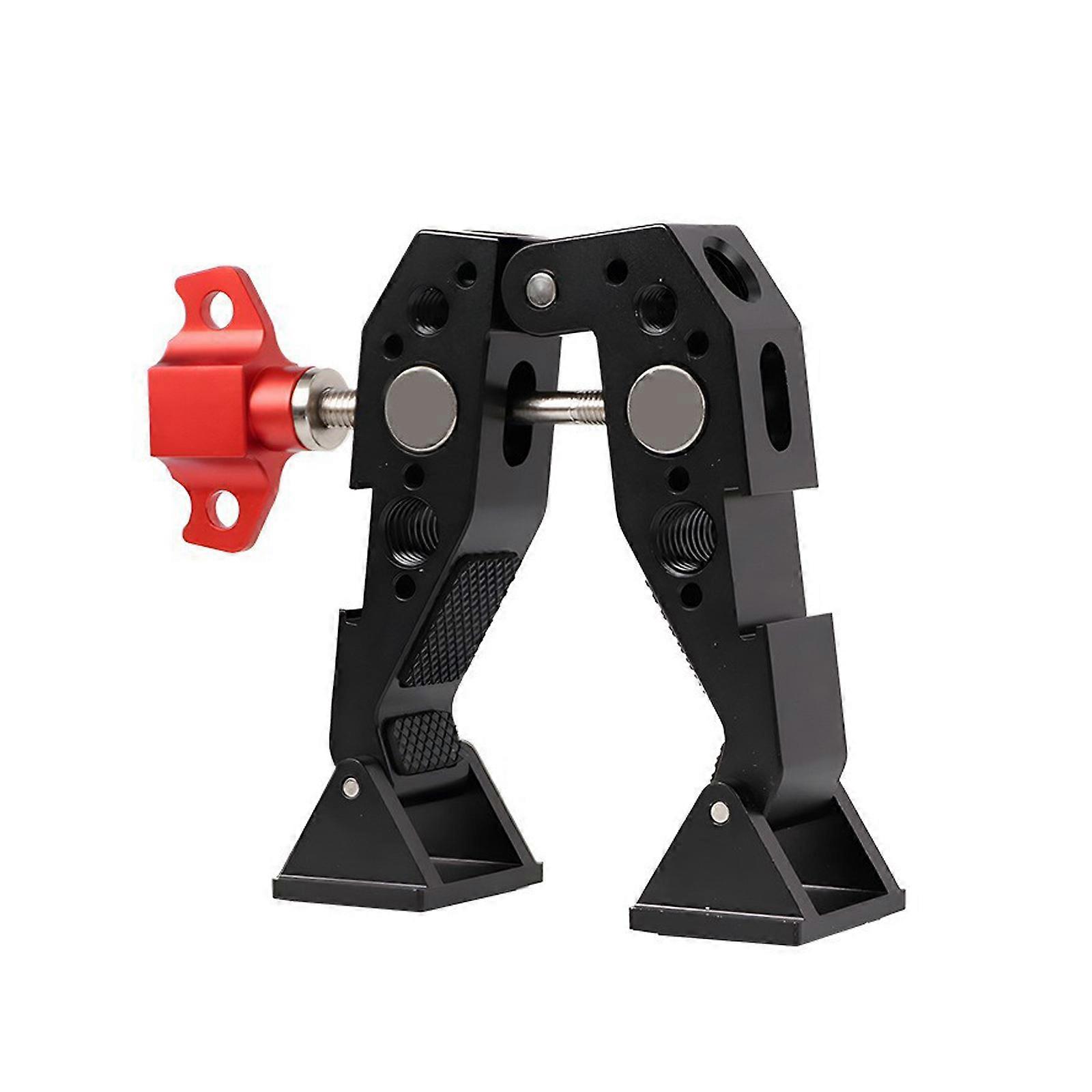 Adjustable Camera Accessory Clamp Mount Anti Slip Multiple Layer Pad for Secure Device Holding on Different Mounting  red handle
