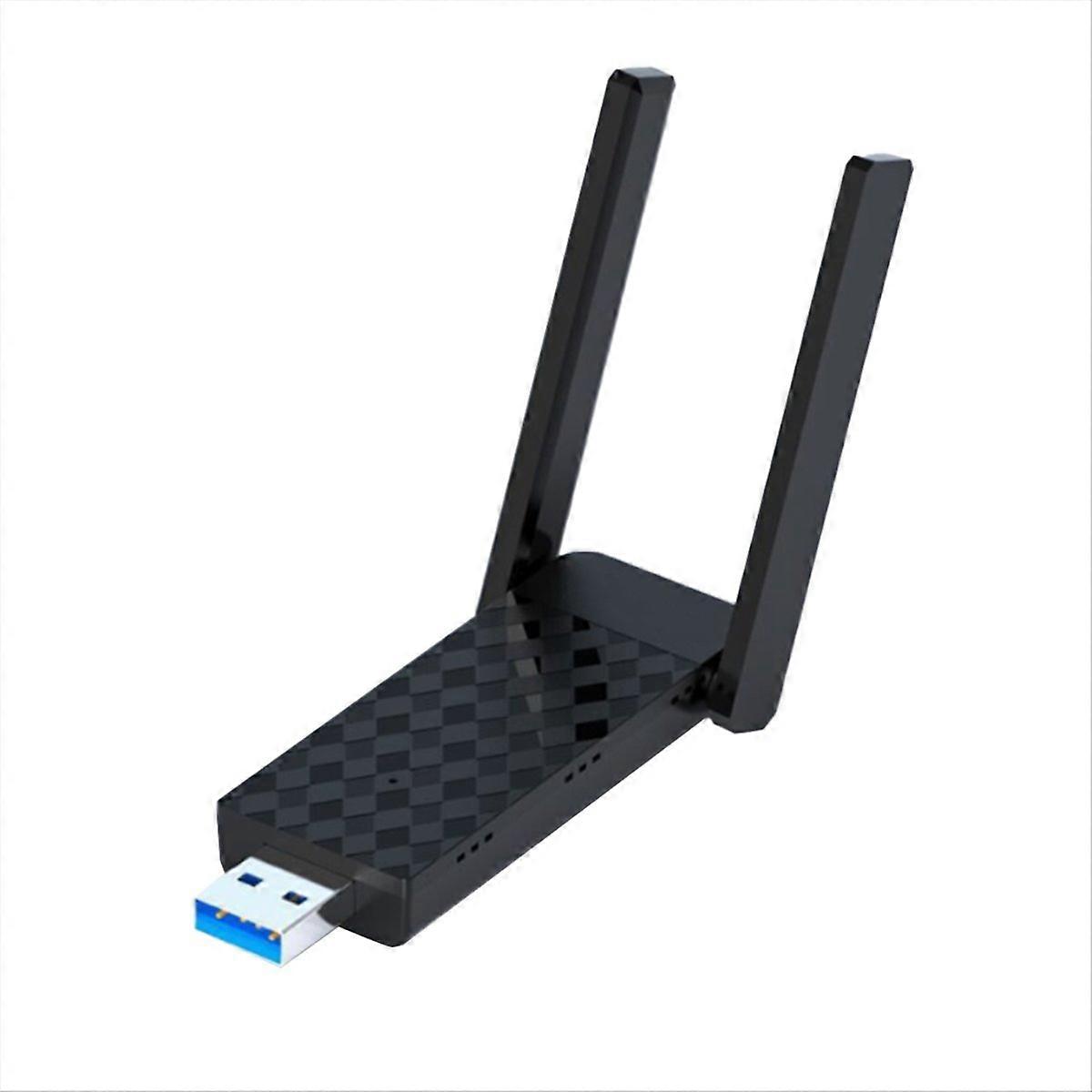 1800Mbps Wireless Network Card WiFi6 USB Adapter Dual Band 2.4G/5Ghz Wi-Fi Dongle 2 Antenna Wireless Receiver for PC