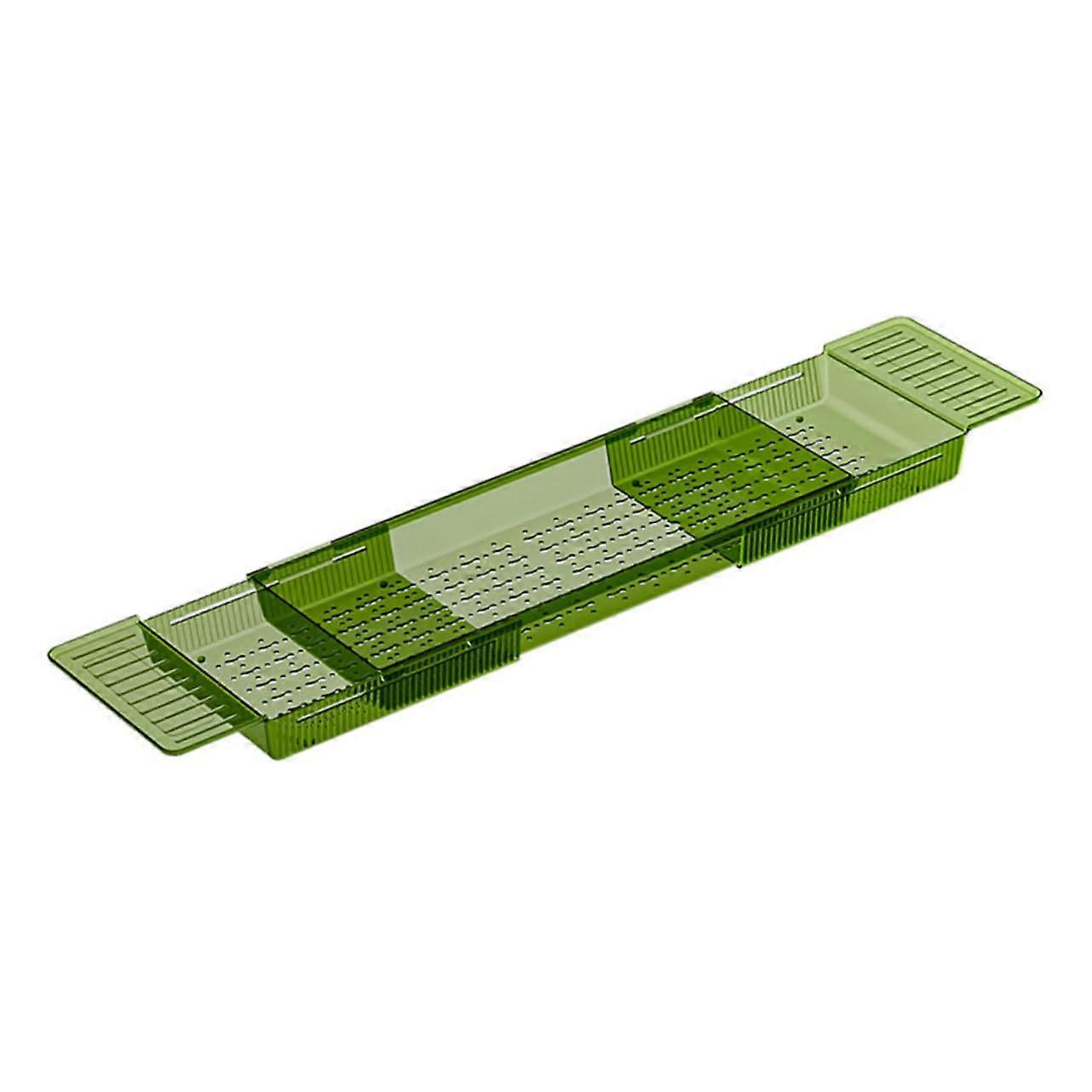 Expandable Bathtub Tray with Adjustable Length and Wine Glass Holder for SpaLike Relaxation