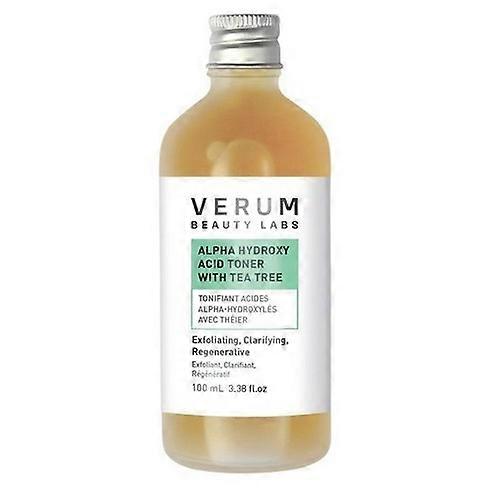 Verum Beauty Labs Alpha Hydroxy Acid Toner With Tea Tree, 100 Ml