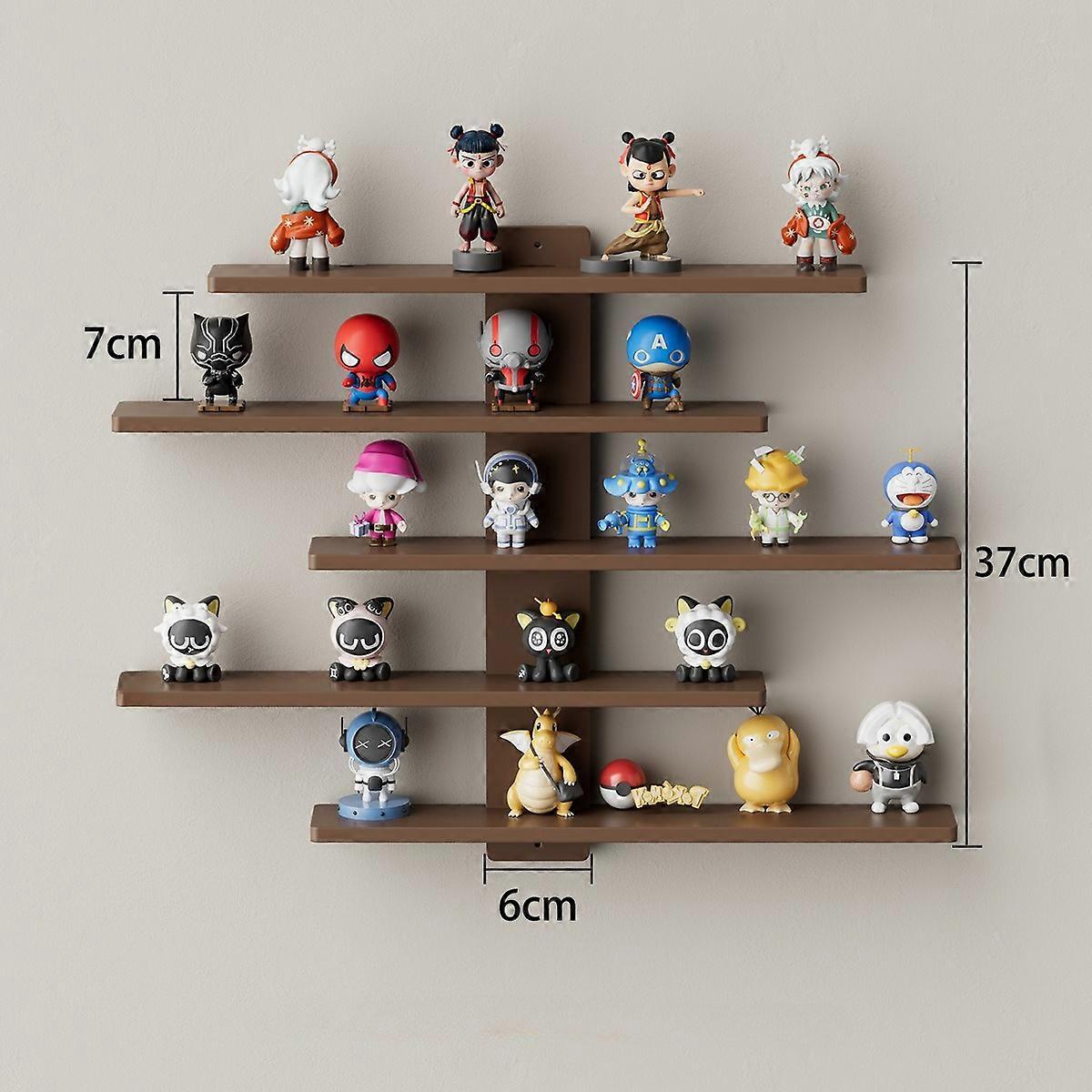 Présentoir mural réglable pour figurines, petits blocs de construction et objets de collection - Étagère de rangement intérieure moderne