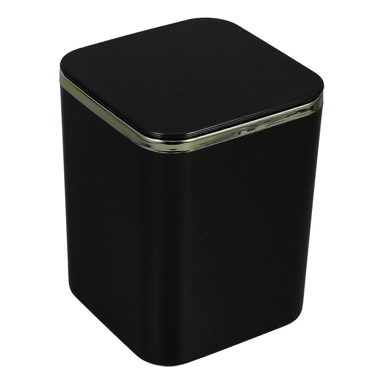 Desktop Trash Can Mini Desk Trash Can with Lid for Storage