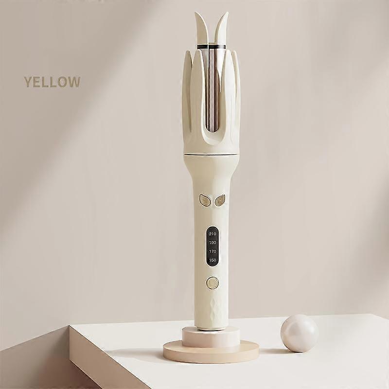 Self-Spinning Rotating Hair Curler Iron �C 4 Heat Settings LED Styler | Ceramic Self Twirling Curling Wand | Auto Shutoff, Cordless Look, Dam