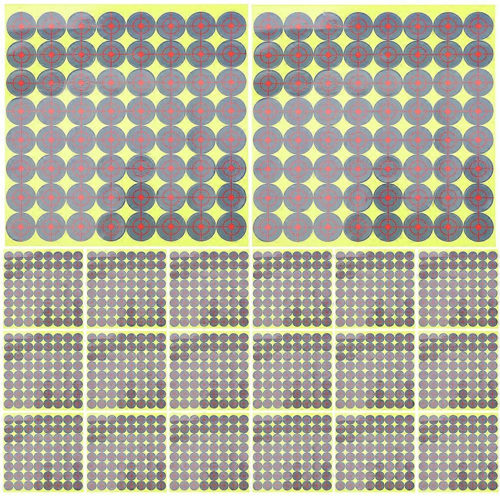 Target Stickers Fluorescent Pasters for Training 20 Sheets Round Paper
