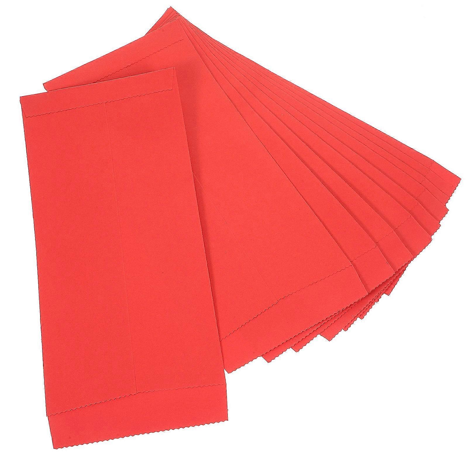 Cash Envelopes Paper Multi-Use Cash Storage Envelopes 20Pcs Red Design