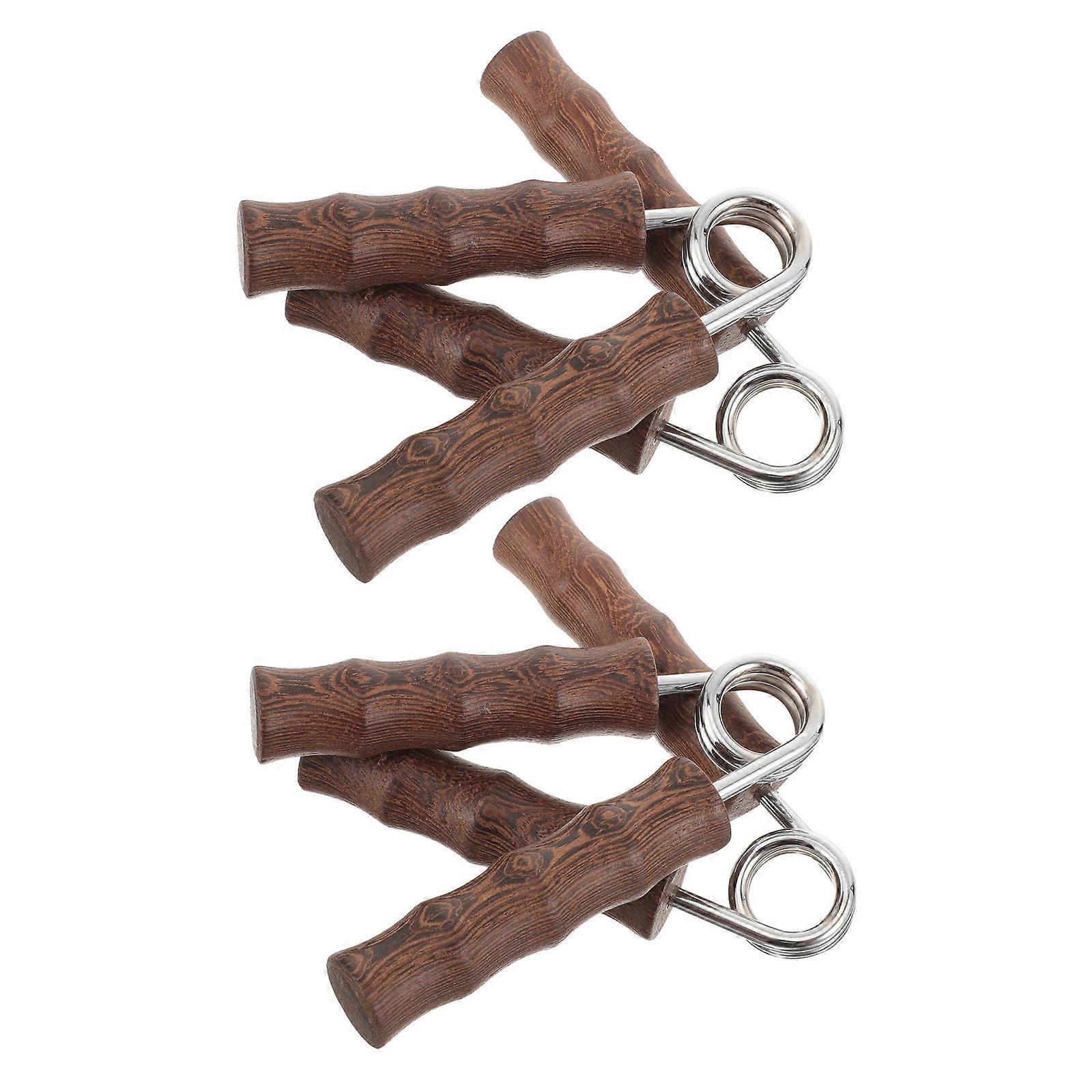 Hand Grip Strength Trainer Wooden Grip Exerciser for Strength Training 4Pcs