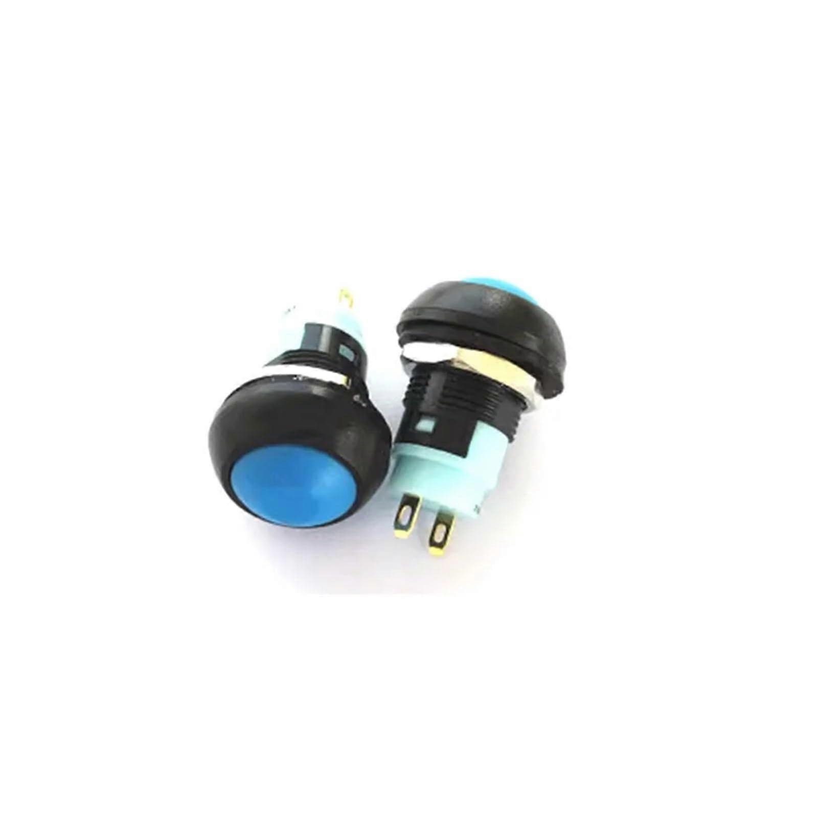 PBS-33A 12mm Latching Push Button Switch On Off 250V 3A Round in Green Red White Black Blue Yellow