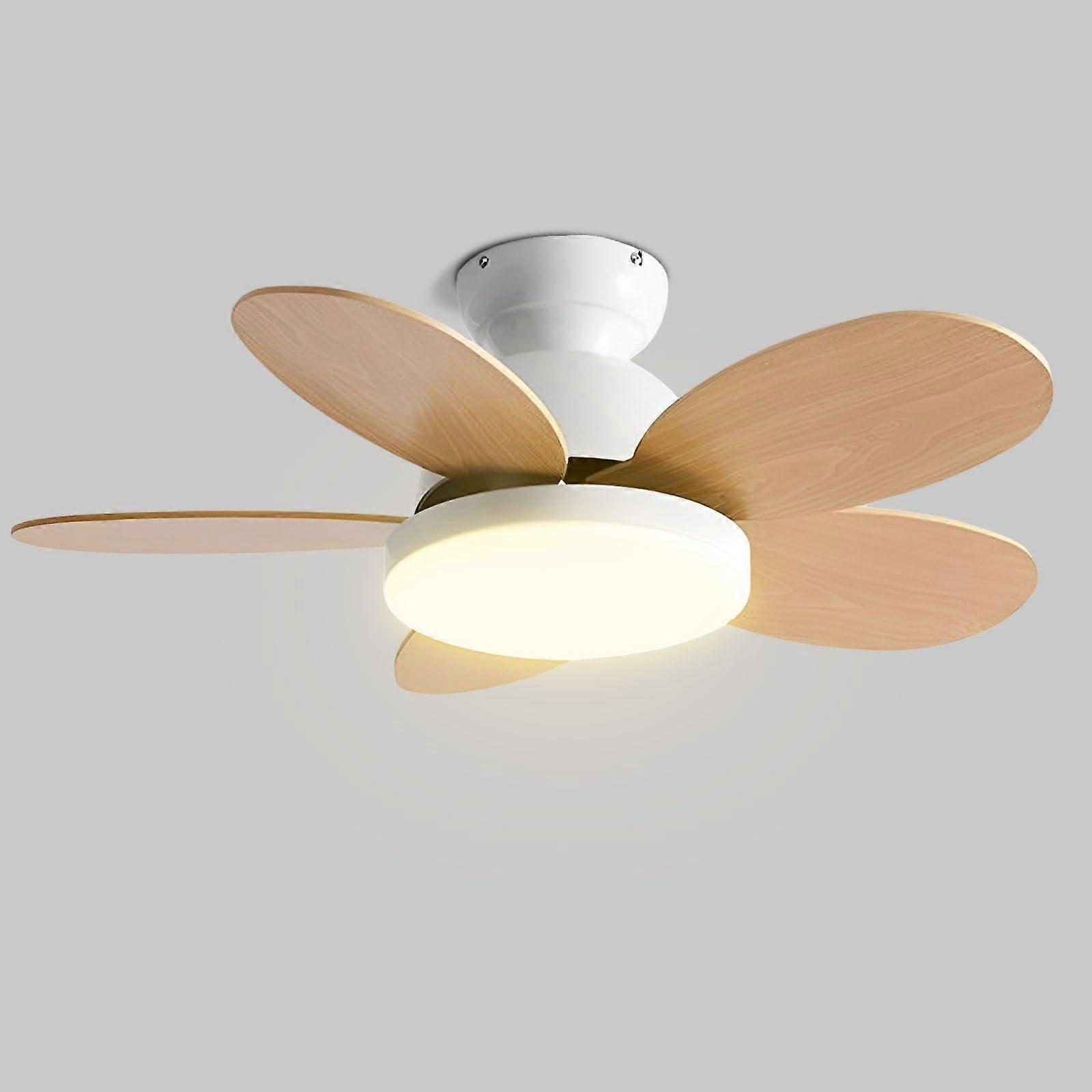 Modern Ceiling Fan with LED Light, Quiet DC Motor, Remote and Wall Control, White 42 Inch