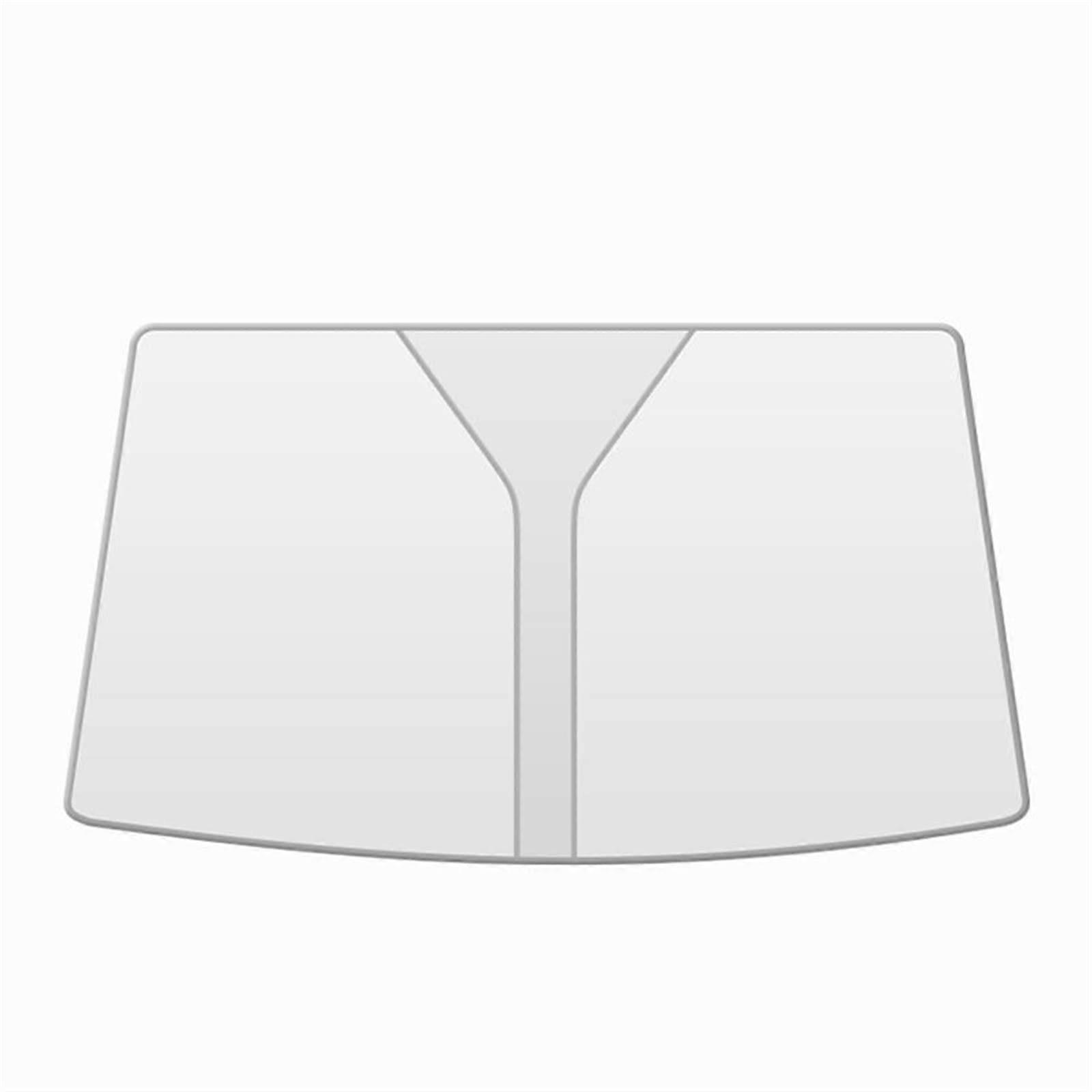 Car Sunshade 70x140cm DoubleLayer HeatBlocking Windshield Umbrella Foldable Silver
