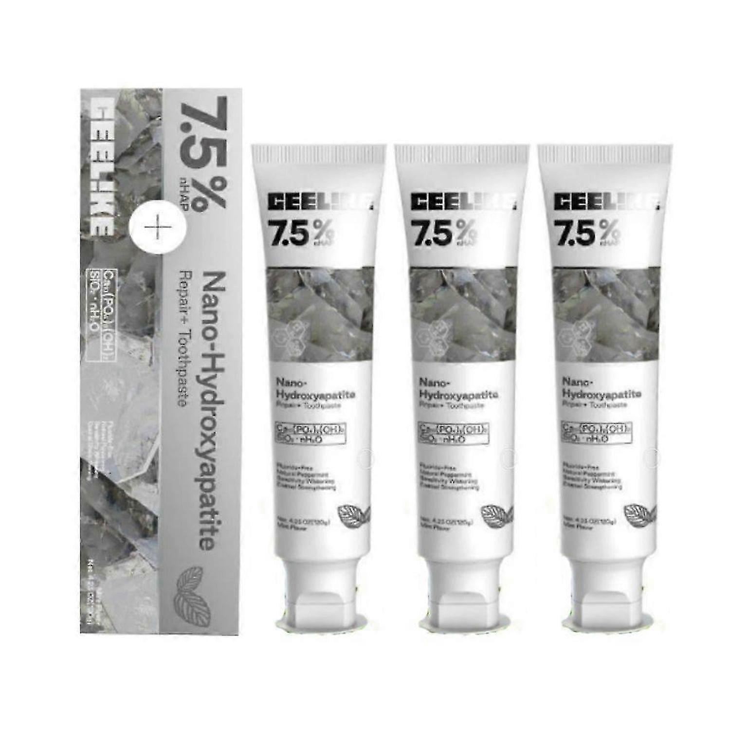 3X CEELIKE Hydroxyapatite Toothpaste Enamel Strengthening&Sensitivity Whitening