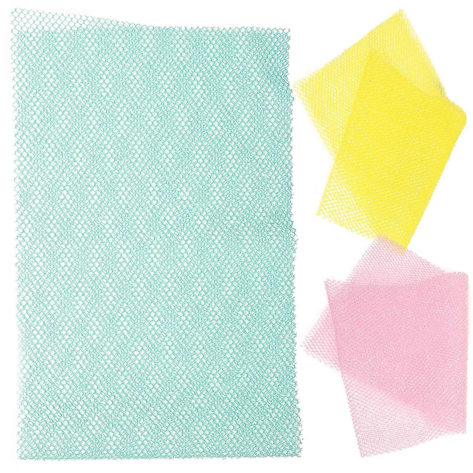 African Exfoliating Net Scrubber for Bathing 3Pcs Shower Body Nets