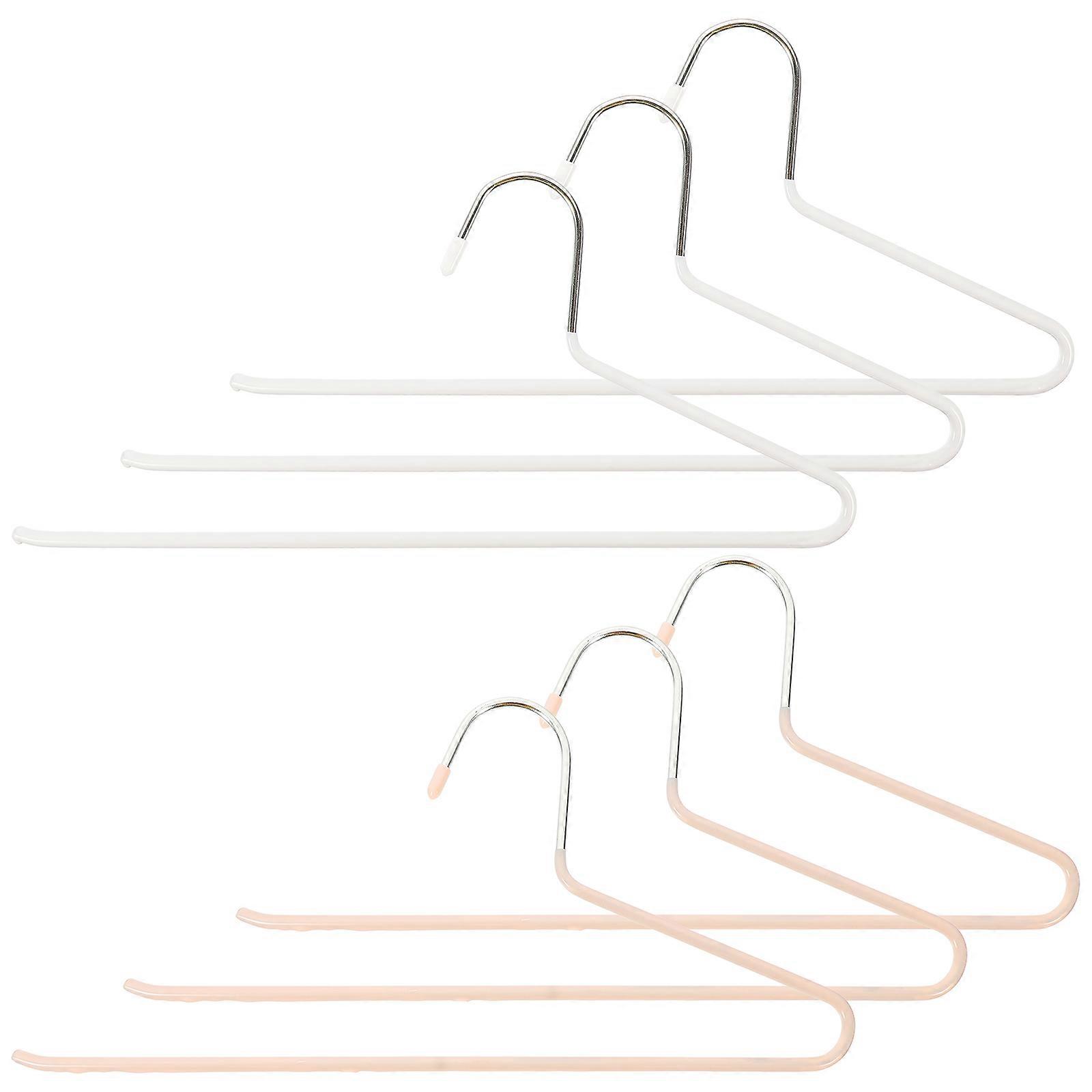 Multi-Function Pants Hangers for 6Pcs Open Ended Pants Organizer
