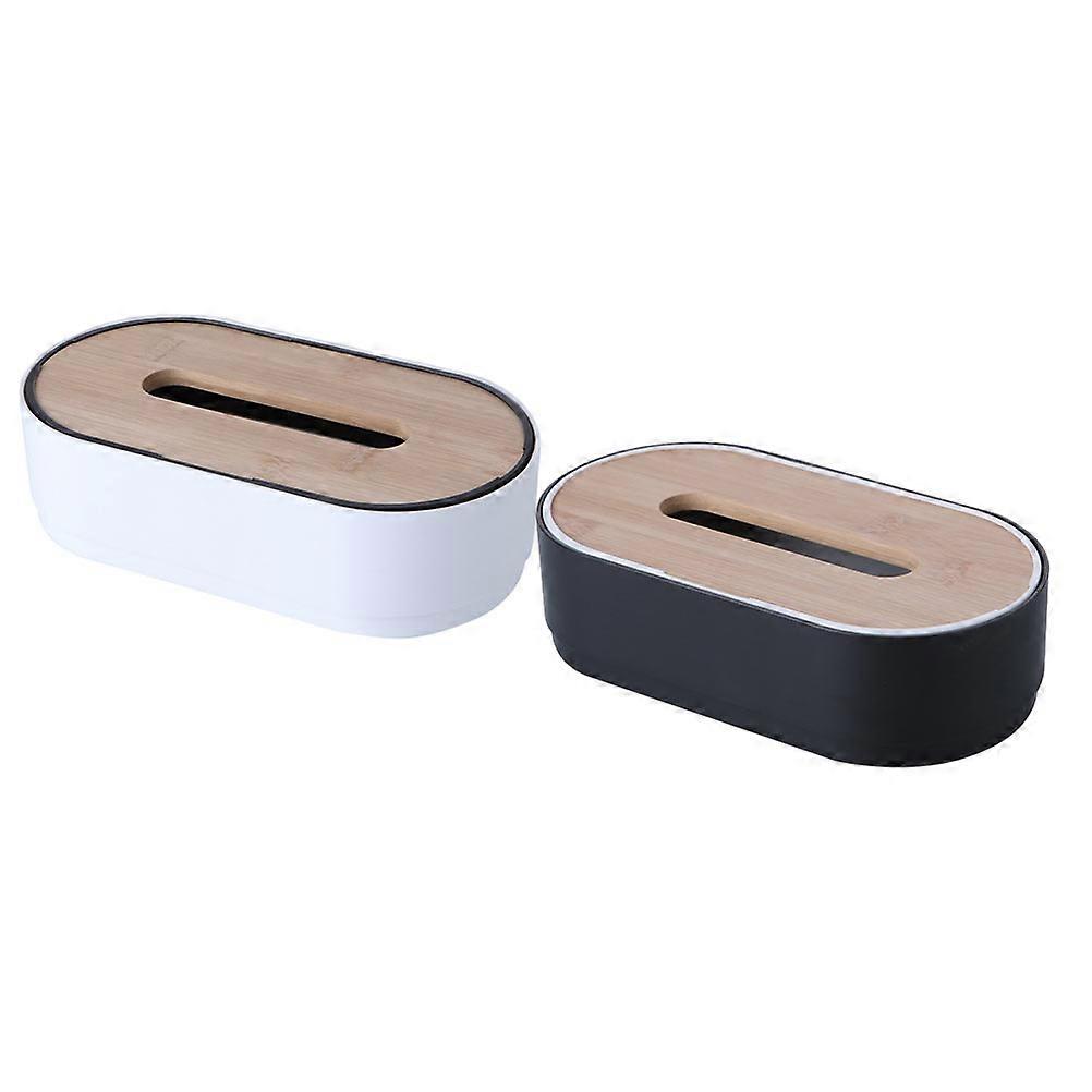 Tissue Holder Tissue Storage Boxes for Home Use 2Pcs Pack