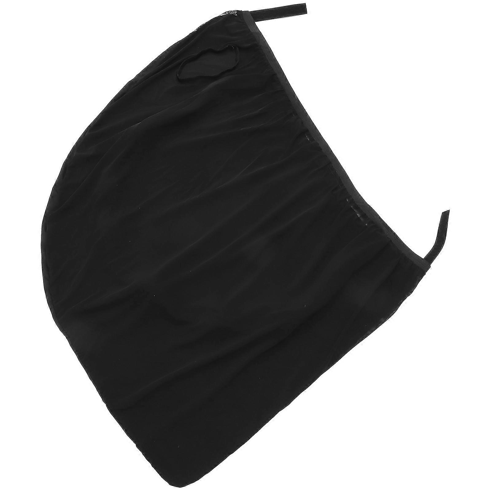 Black Nylon Car Sun Shade with Mesh Design for Front Windows Sun Protection and Heat Insulation 2 pcs