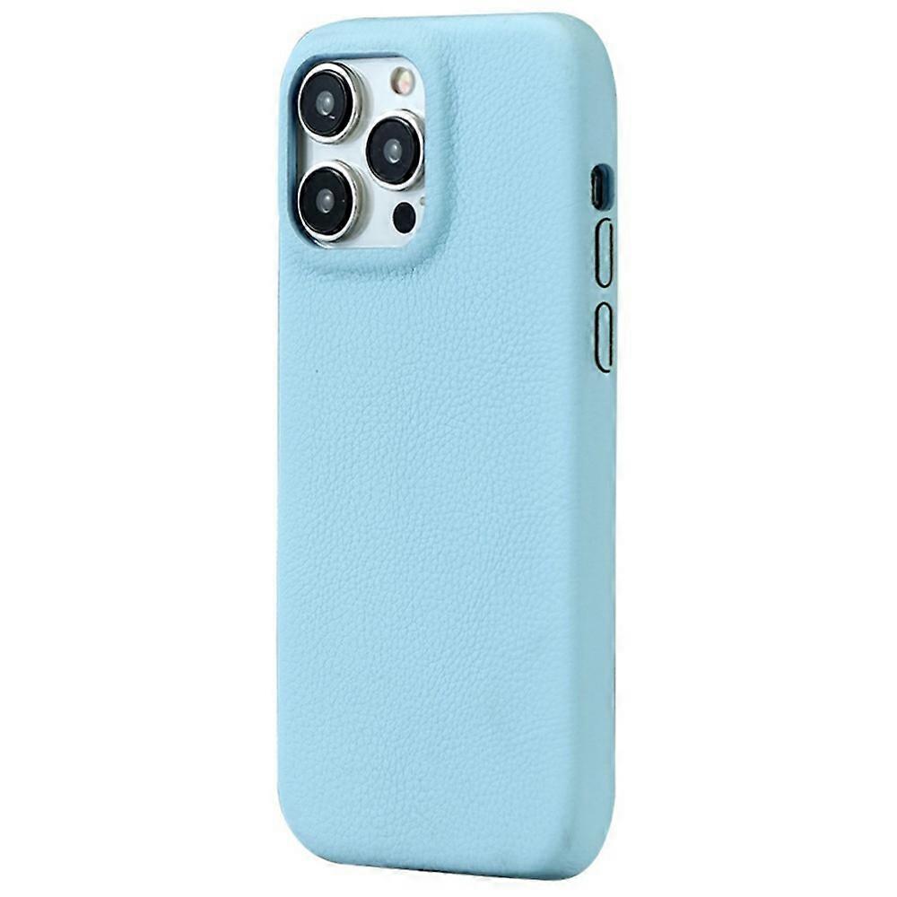 For iPhone 16 Pro Phone Case Skin Touch Litchi Texture Leather Coated PET Mobile Cover