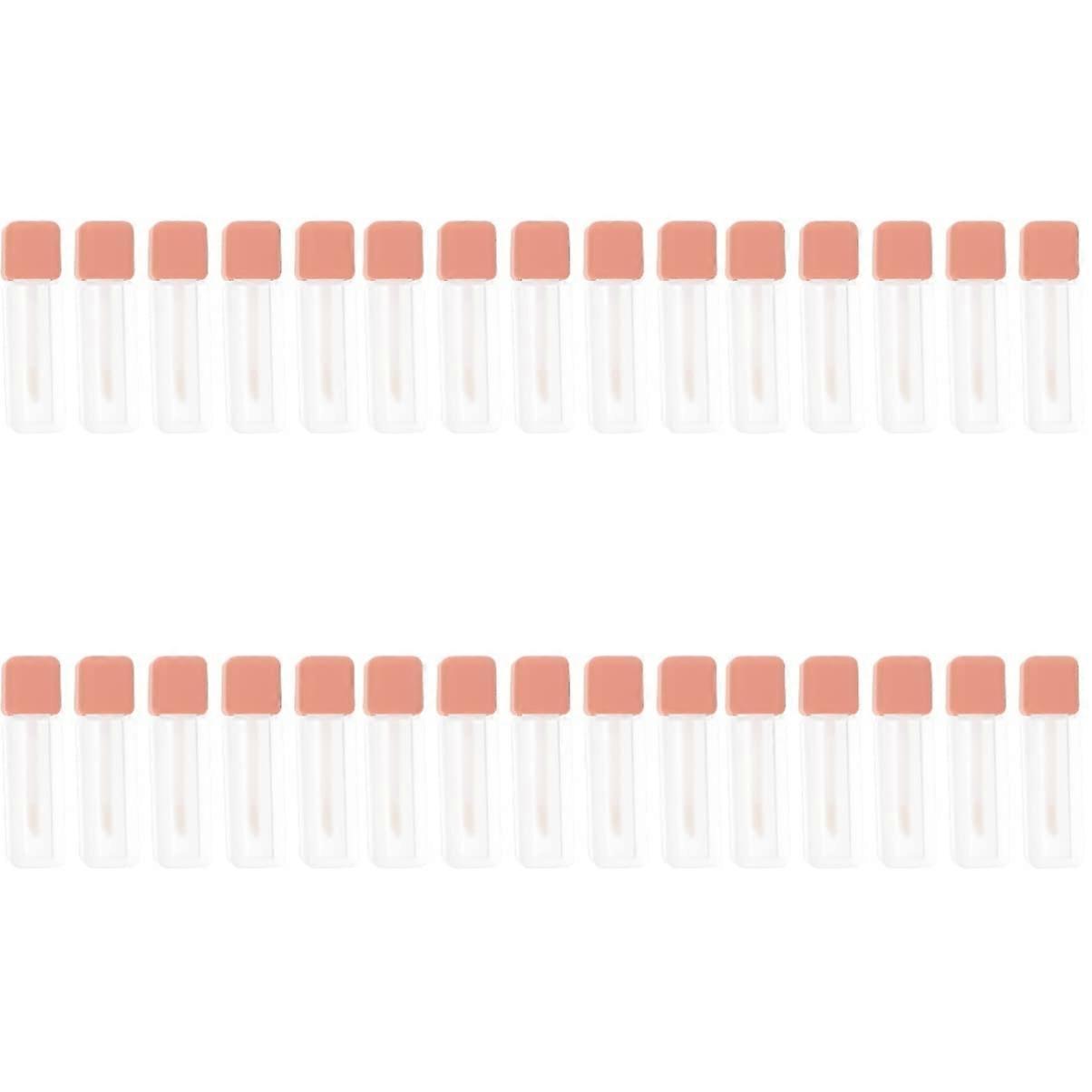 10 Pcs 6ml Refillable Empty Lip Gloss Tubes Clear Leakproof Travel Size Containers Assorted Colors