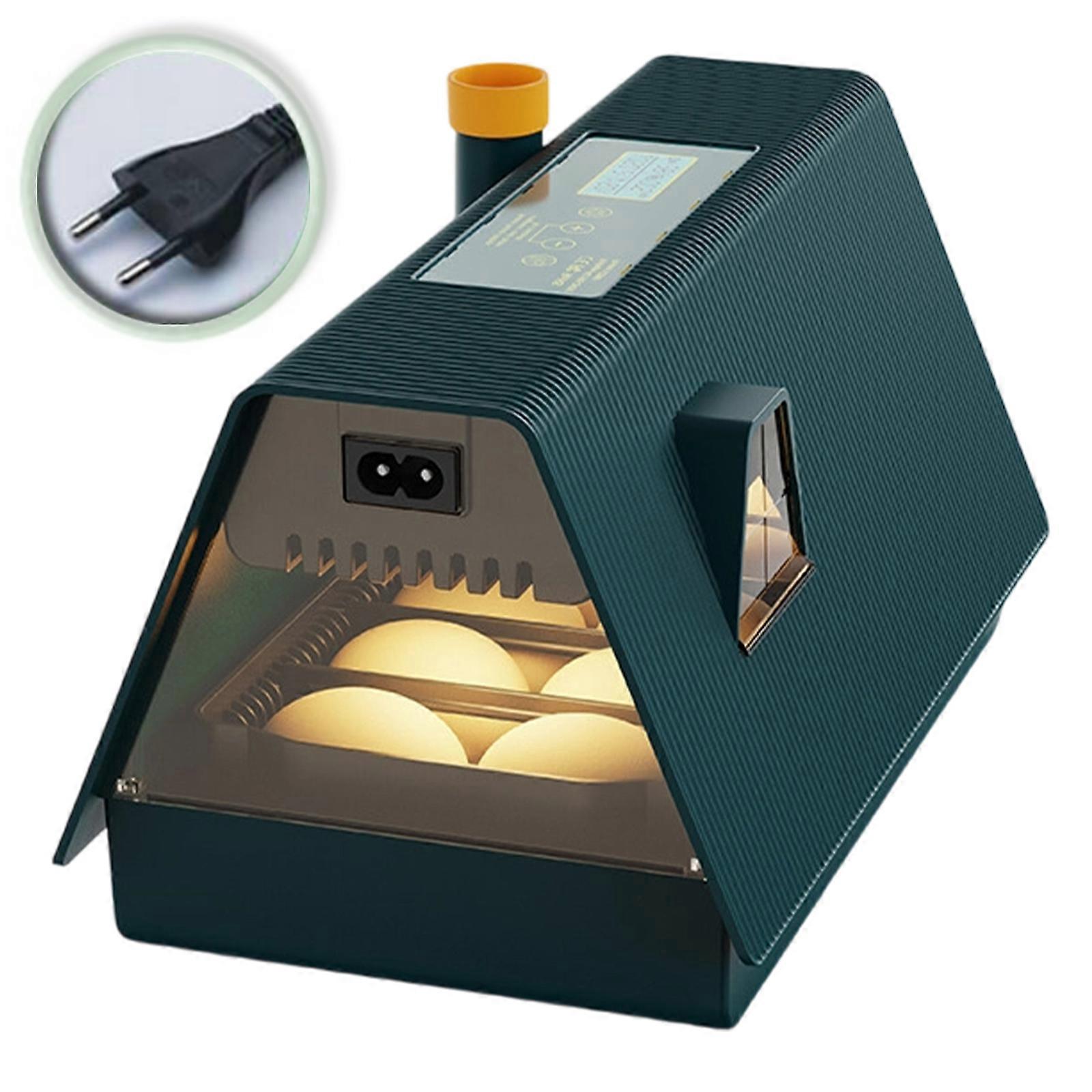 Efficient 10 Eggs Automatic Eggs Incubator with Temperature Humidity Control for Breeders Eggs Turner for Hatching Eggs Multicolor