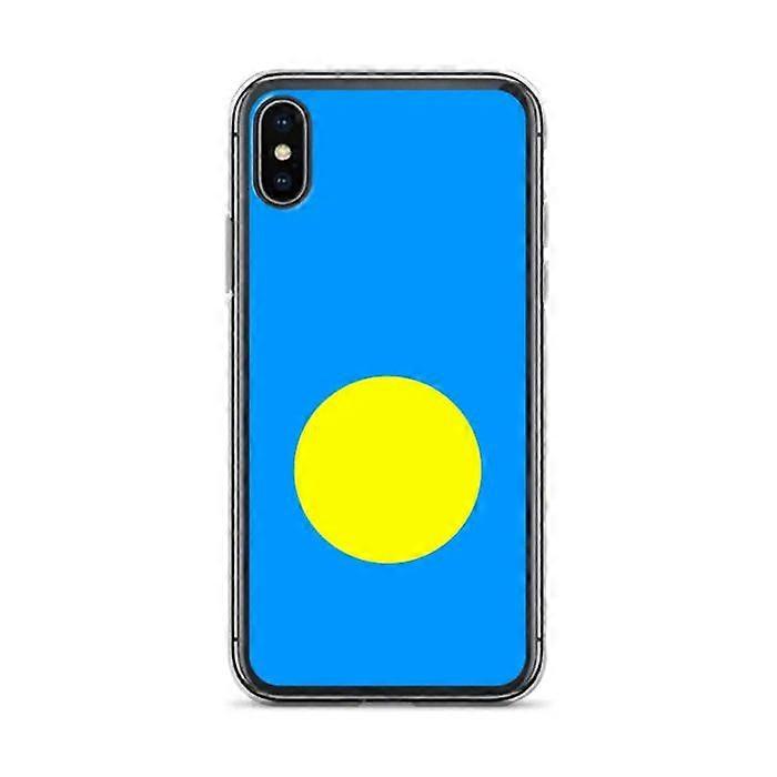 Phone Case – Palau Flag – Compatible with iPhone X – Soft Case – Durable and Shockproof - Silicone - Pixelforma