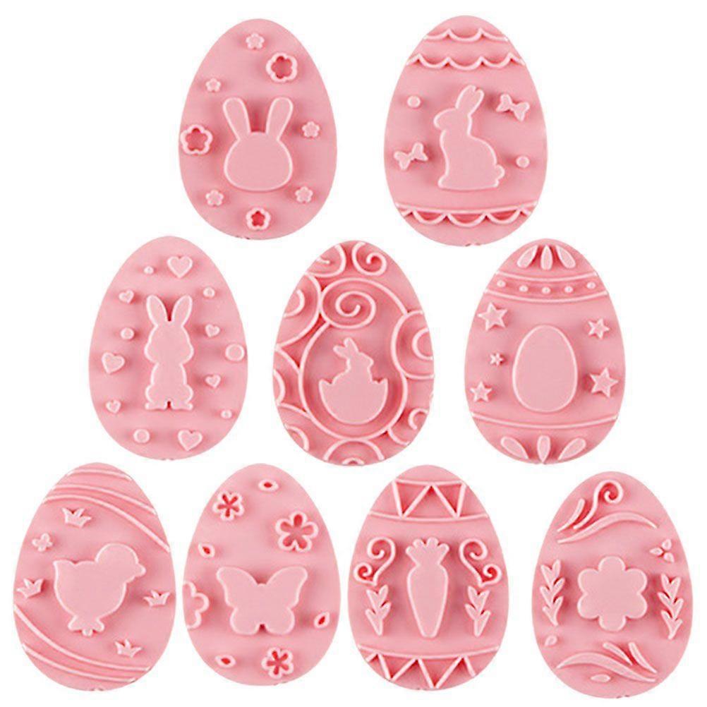 9Pcs Cookie Mold Easter Baking Molds DIY Easter Biscuit Molds Dessert Baking Molds Biscuit Mold