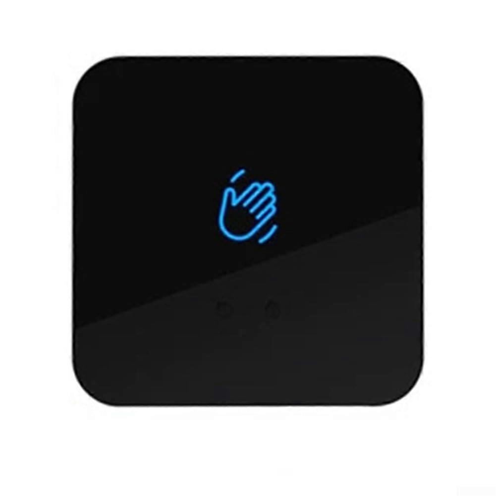 12V 24V Touchless Infrared Sensor Switch with LED for Access Control, Black Hands Door Exit