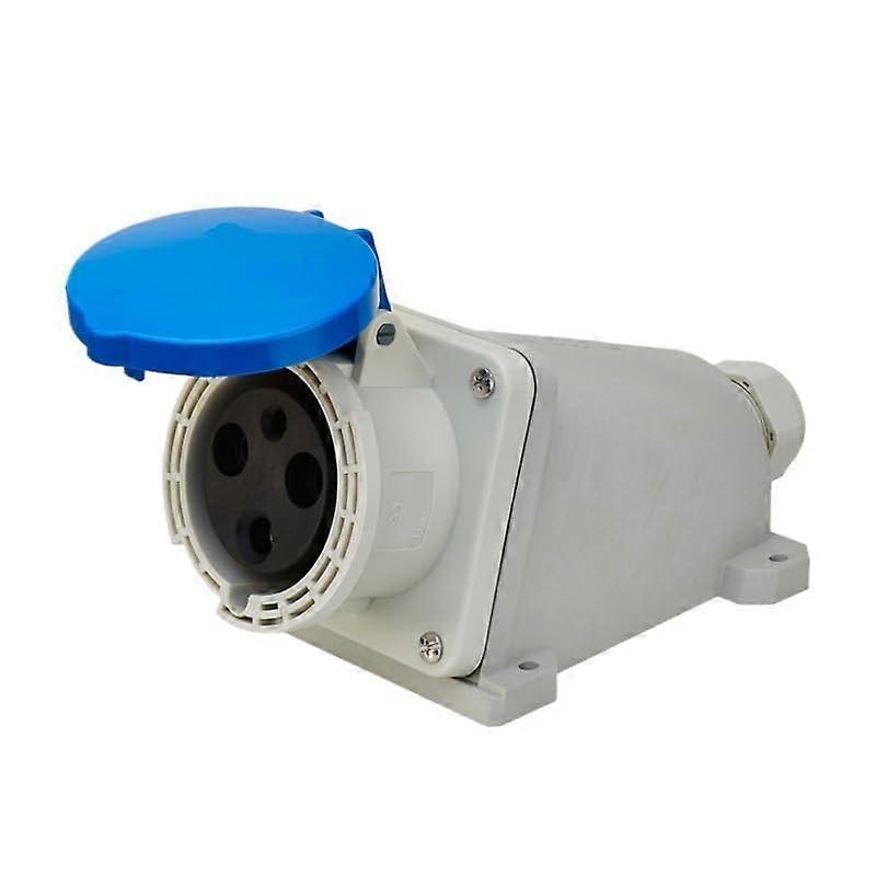 63A 3Pin Industrial Power Plug and Surface Mounted Socket IP44 Waterproof  Current