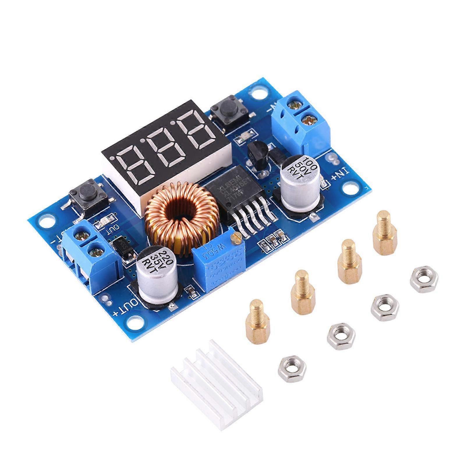 DCDC Buck Converter 5A Adjustable Step Down Voltage Regulator 4V38V to 1.25V36V with Voltmeter