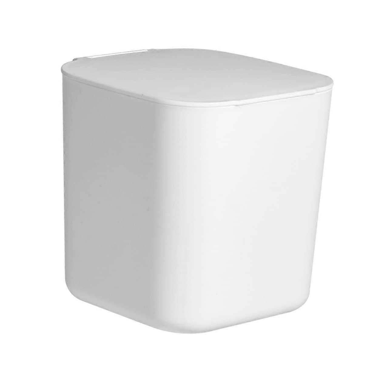 Desktop Trash Can Compact MultiPurpose Storage Retro Design Small Tabletop Garbage Bin