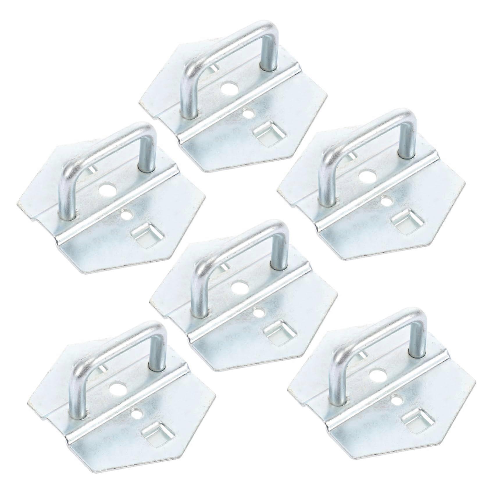 6Pcs U Shaped Metal Pegboard Hooks for Tool Storage Garage Organization Durable Wall Storage