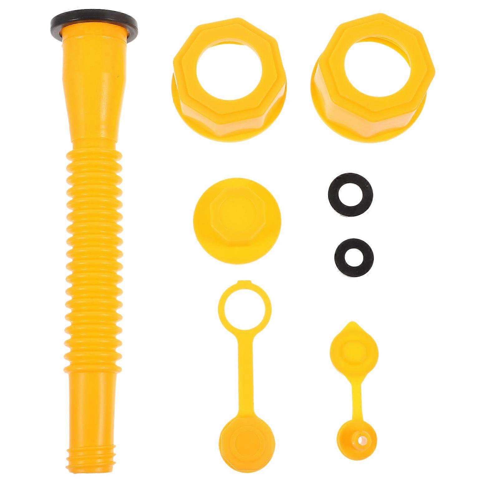 1 Set Gas Can Spout Replacement Thread Pipe Gas Can Cap Kit Gas Can Nozzle Set