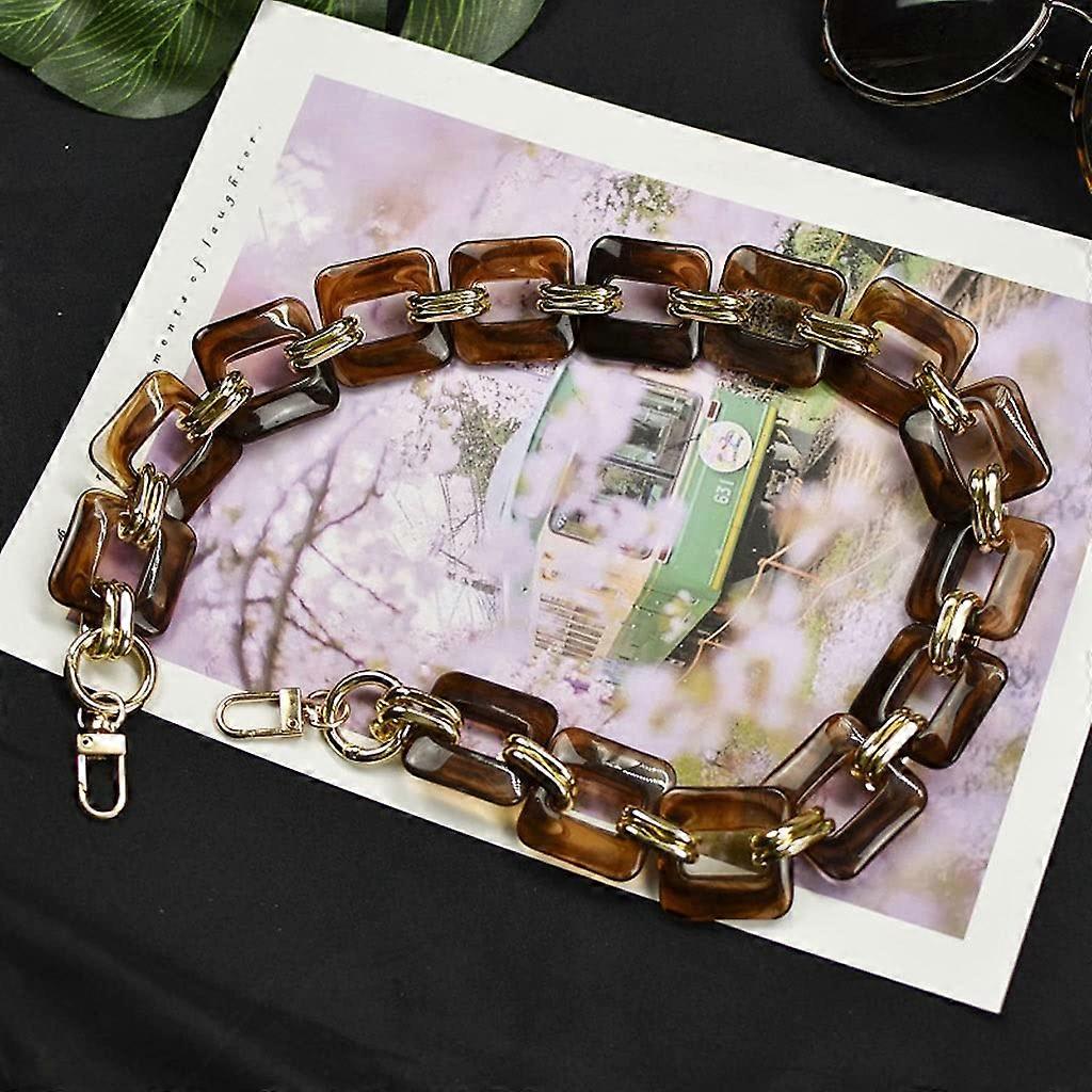 Acrylic Bag Strap 100cm Gold Hook Adjustable Durable Shoulder and Crossbody Replacement Purse Strap