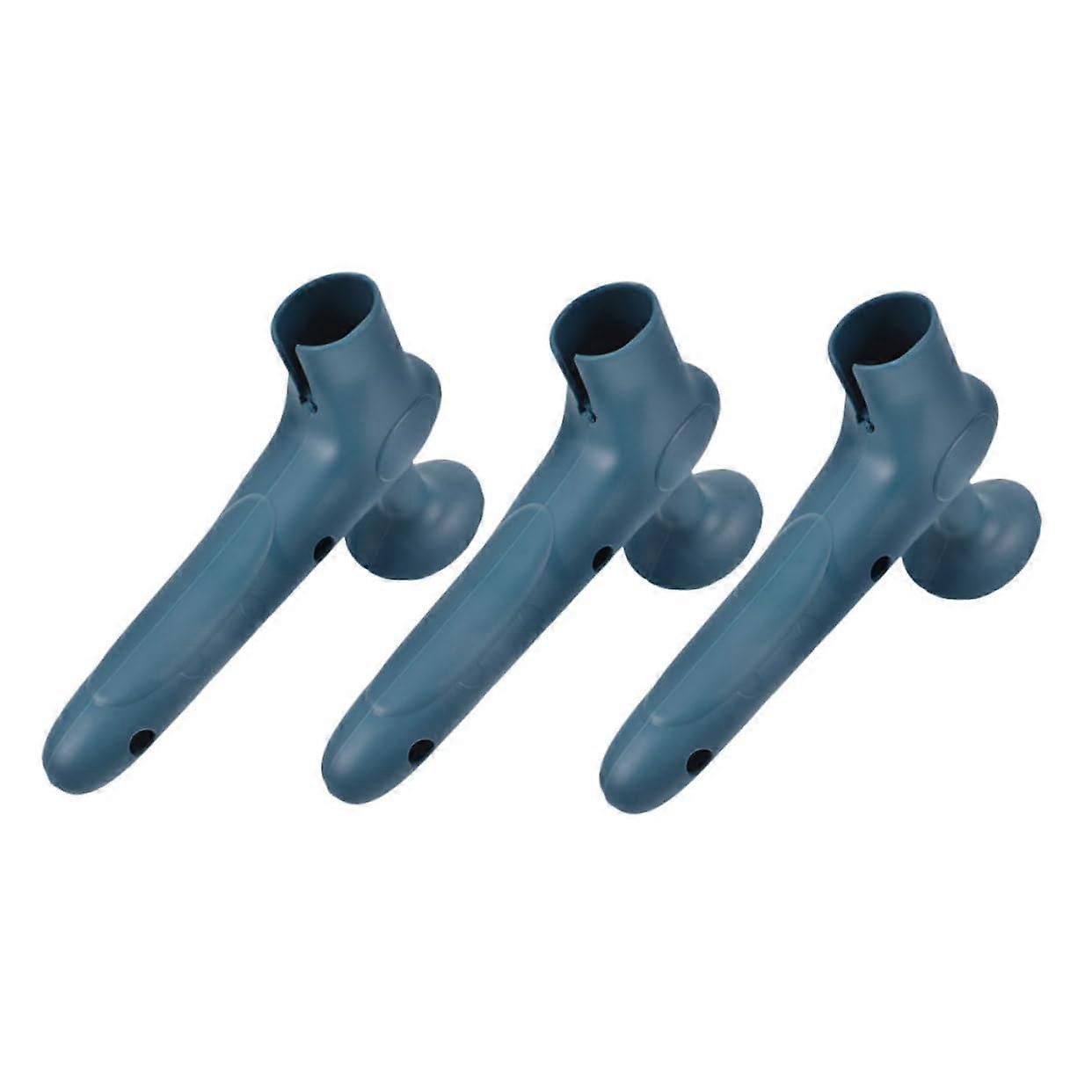 3pcs Silicone Door Handle Protector Covers with Cups for Collision Damage Protection Grey
