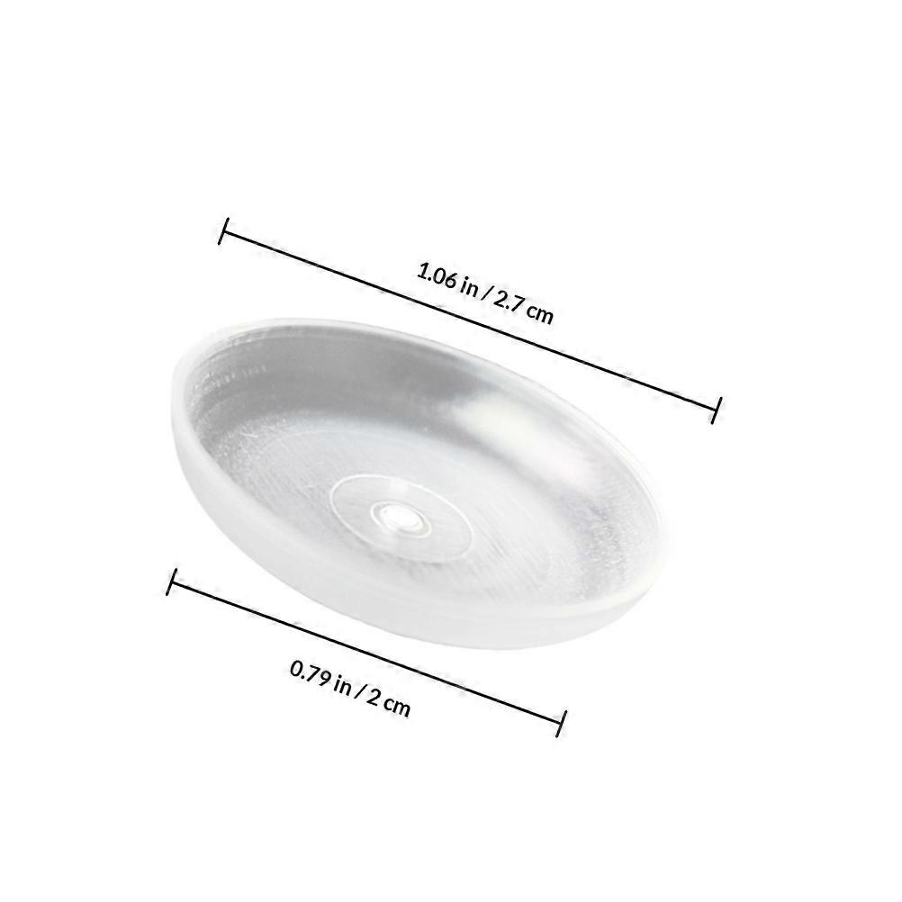 Cake Candle Plate Transparent Plastic Trays for Candle Use 50Pcs Set