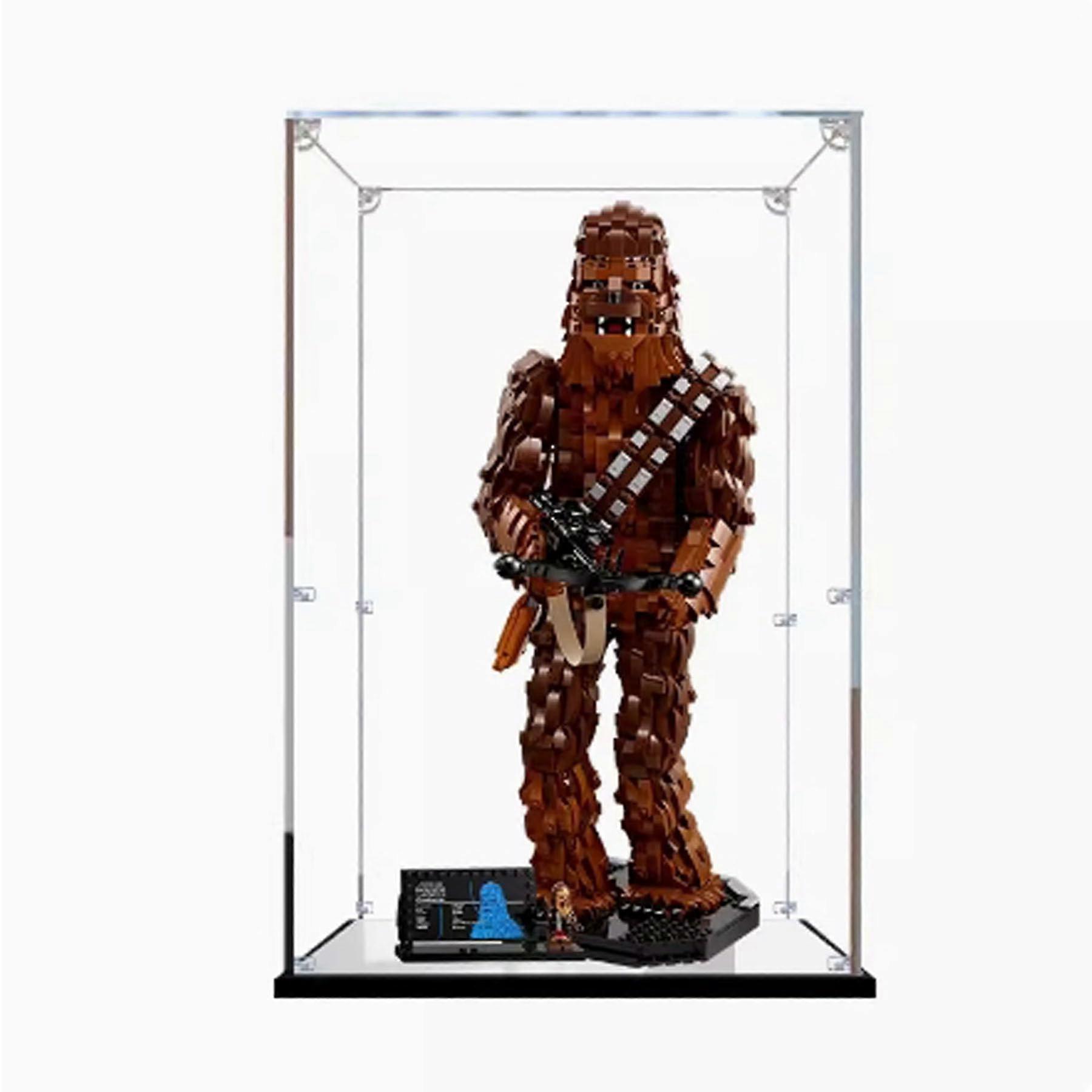 Display Case Acrylic Dustproof Clear Showcase for  75371 Star Wars Chewbacca Model