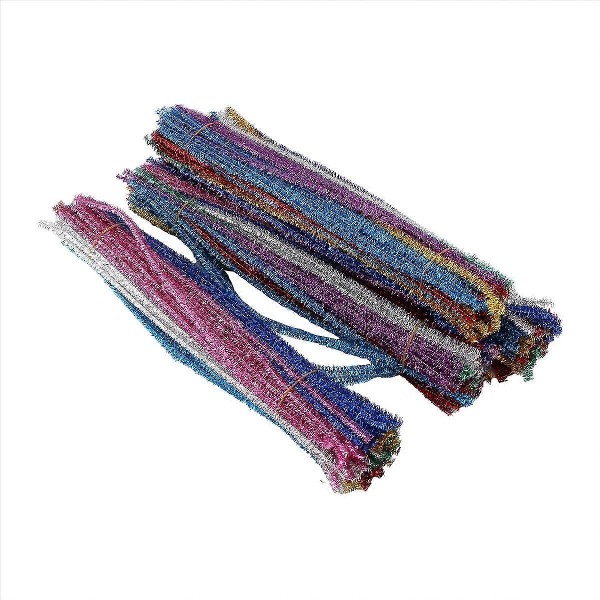 400Pcs 10 मिश्रित रंग उपजी शिल्प आपूर्ति चमक पाइप क्लीनर