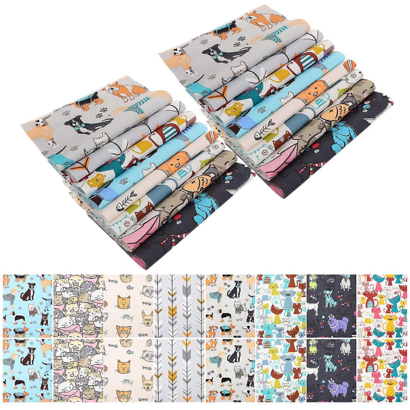 Household Patchwork Cloth Multipurpose Cotton Fabric for DIY Use 40Pcs Set