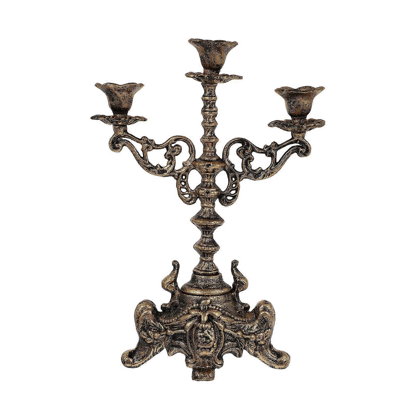 Iron Table Candlestick for Decor 1Pcs Retro Style