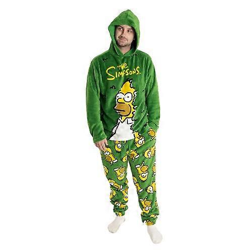 The Simpsons Mens Homer Simpson Long Pyjama Set