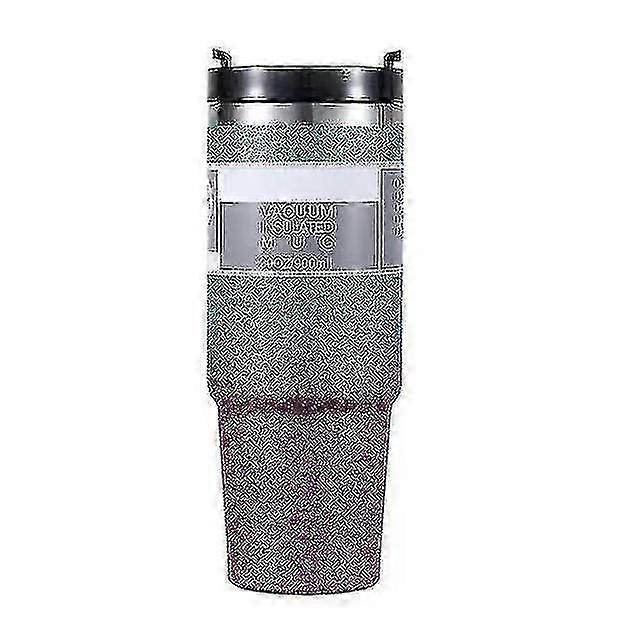 Stanley 40 Oz Tumbler Mug With Handle And Straw Lid, Suitable For Thermos Bottles, Travel Coffee Mugs, Stainless Steel, Insulated, Simple, Modern Tumb