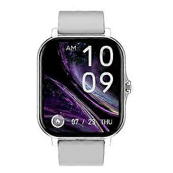 1,7-Zoll-Bluetooth-Smartwatch für Android/iOS: Herzfrequenz-, Schlaf- und Schrittzählung, wasserdicht nach IP67, schwarzer Edelstahl – kompatibel mit Android und iOS