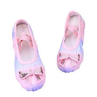 Ballet Shoes for Girls Toddler Ballet Slippers Soft Canvas Boys Dance Shoes for Toddler Purple 10-11 Years