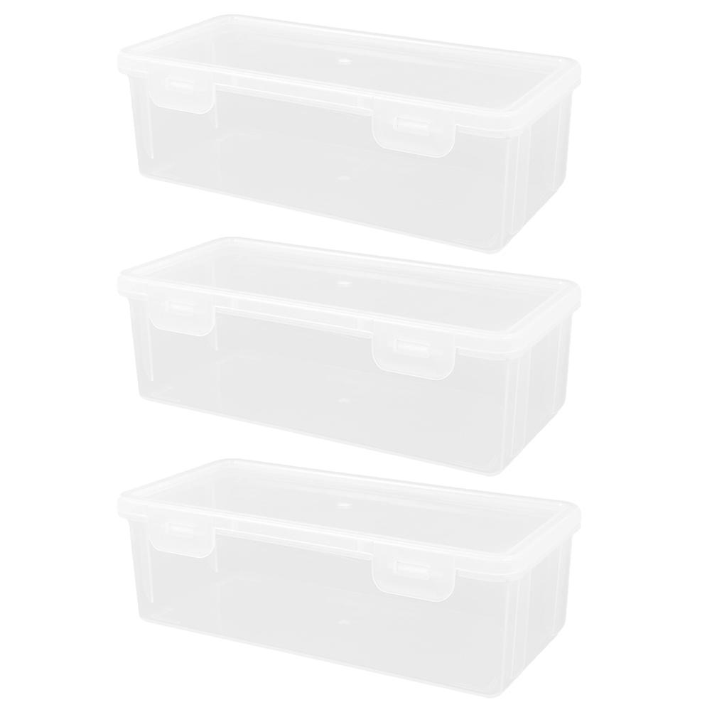 Toast Box Clear Bread Container for Storage 3Pcs Transparent Bread Keeper