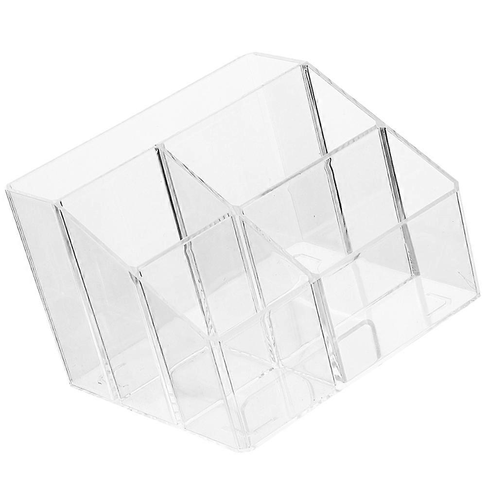 Transparent Table Compartment Organizer 4Pcs for Cosmetics Storage Use