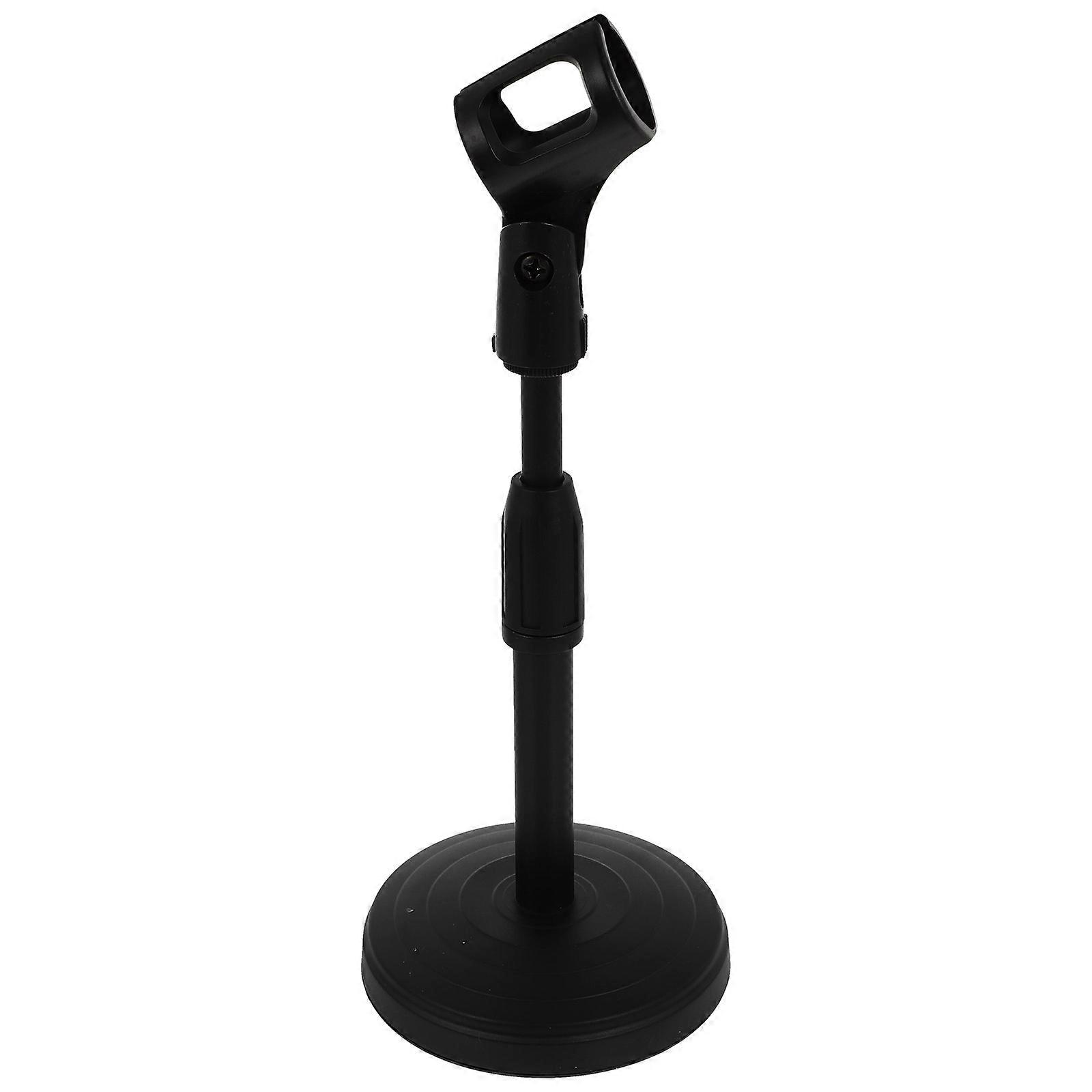 Adjustable Microphone Bracket for Desktop Setup 1Pcs Black